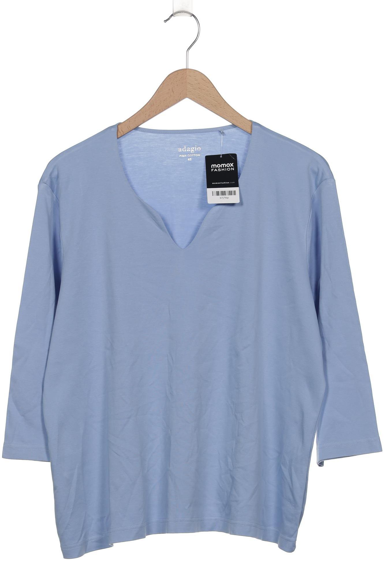 

Adagio Italia Damen Langarmshirt, hellblau, Gr. 48