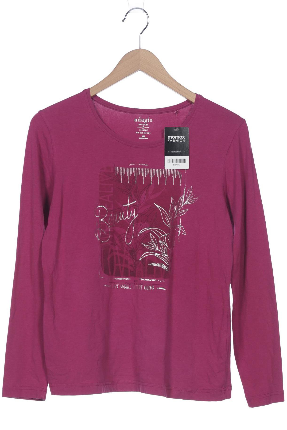 

Adagio Italia Damen Langarmshirt, pink, Gr. 40
