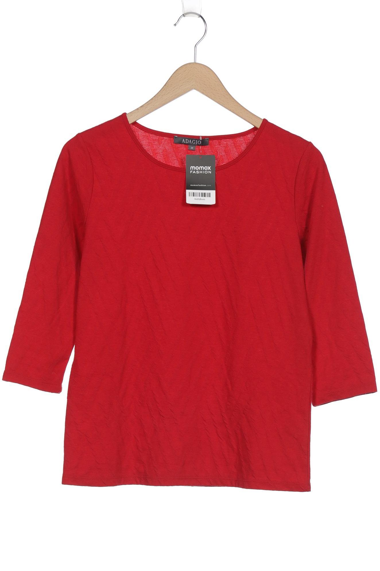

Adagio Italia Damen Langarmshirt, rot, Gr. 38