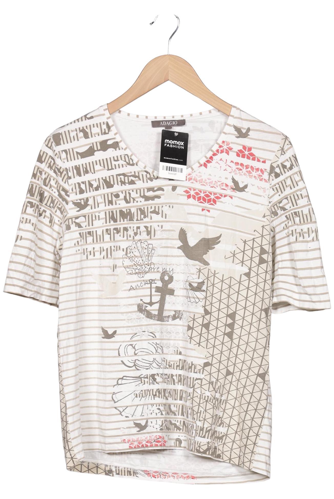 

Adagio Italia Damen T-Shirt, cremeweiß, Gr. 40