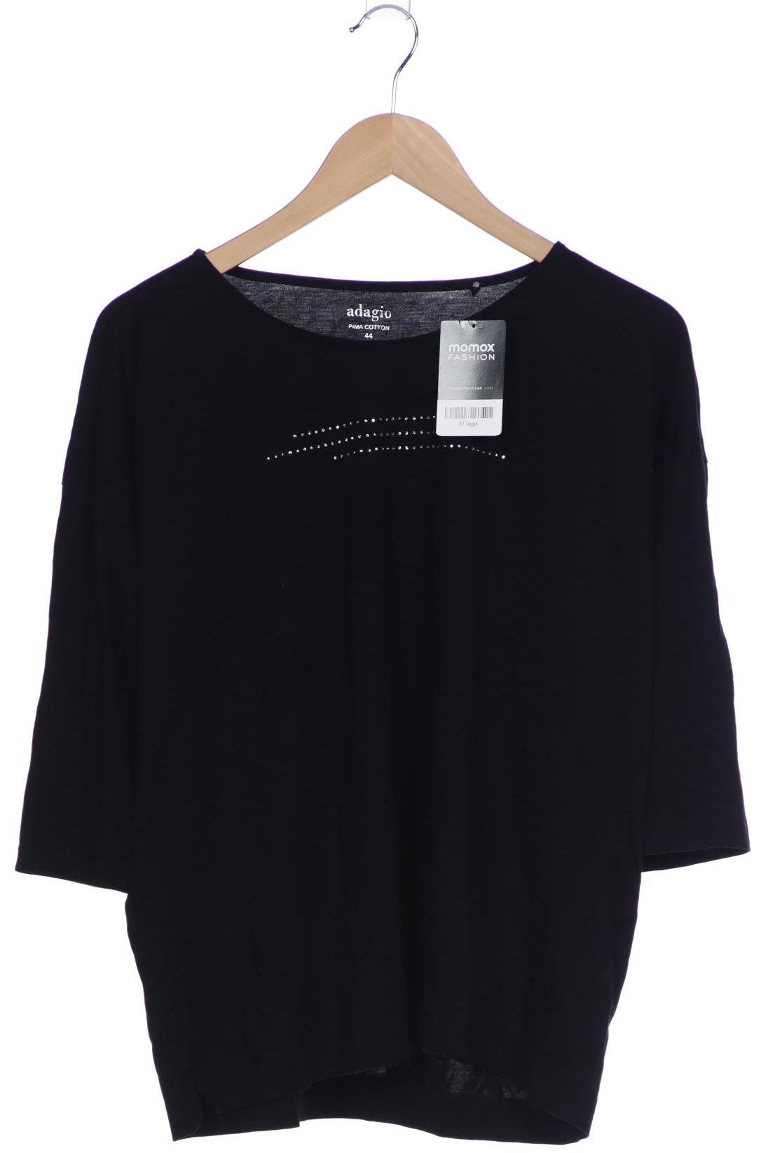 

Adagio Italia Damen Langarmshirt, schwarz, Gr. 44