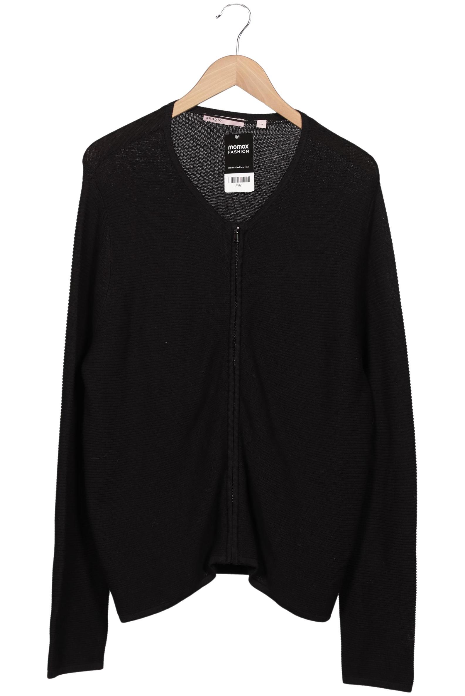 

Adagio Italia Damen Strickjacke, schwarz, Gr. 46
