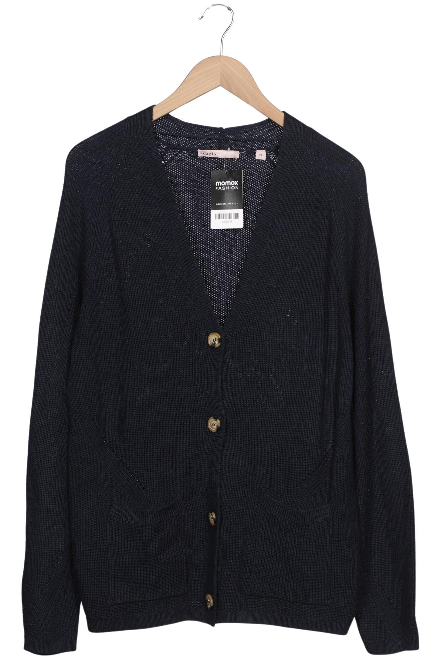 

Adagio Italia Damen Strickjacke, marineblau, Gr. 40