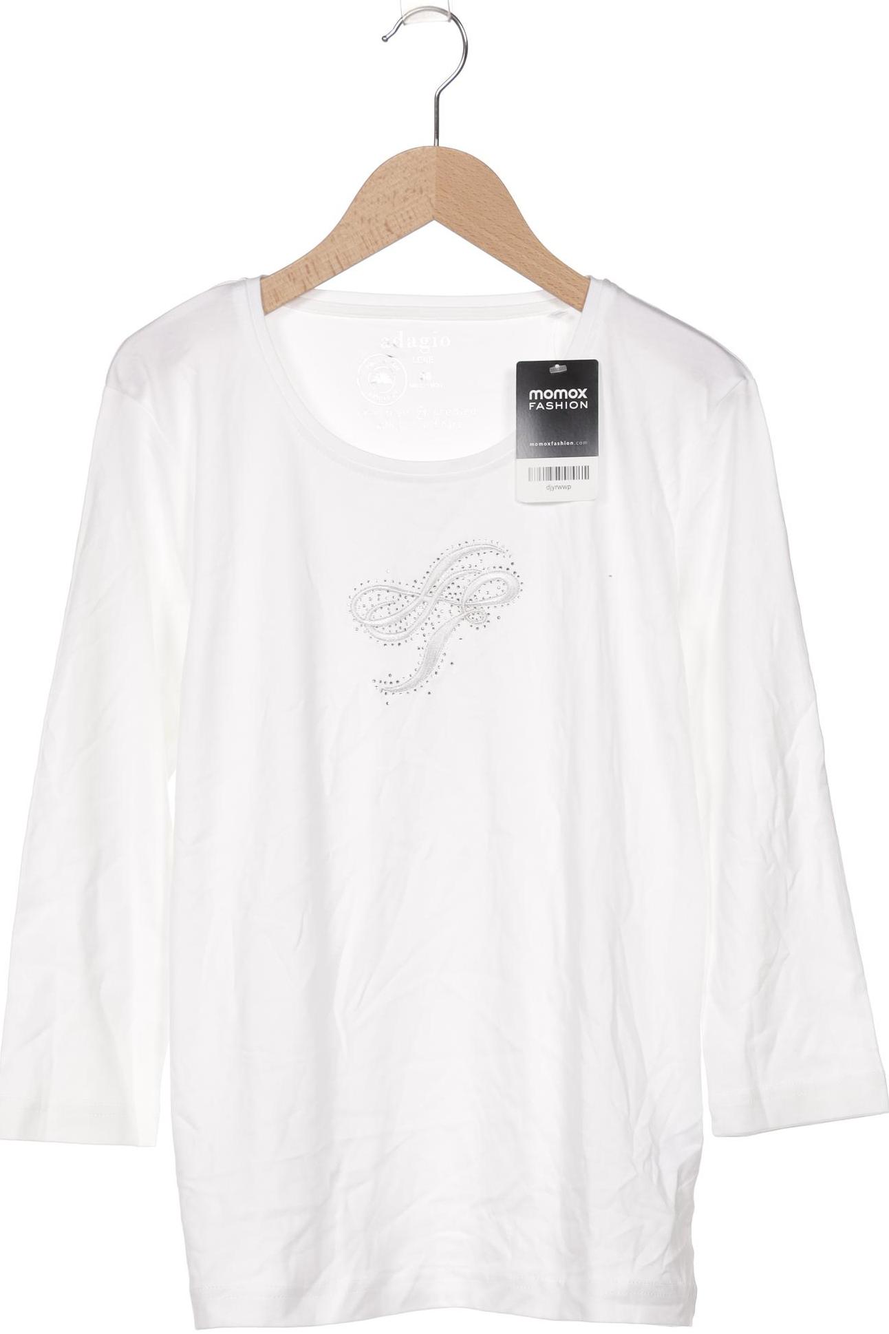 

Adagio Italia Damen Langarmshirt, weiß, Gr. 38