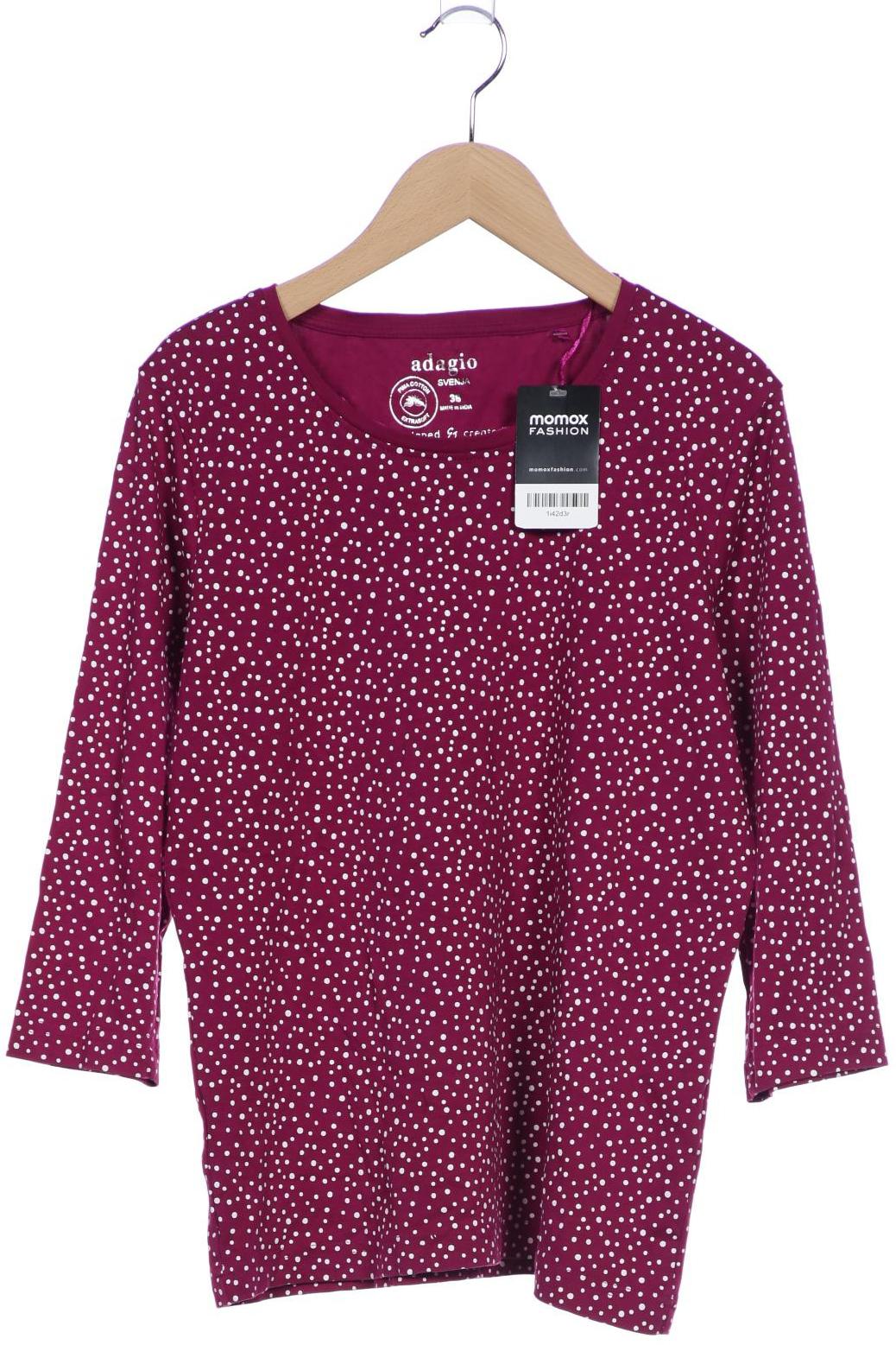 

Adagio Italia Damen Langarmshirt, bordeaux, Gr. 38