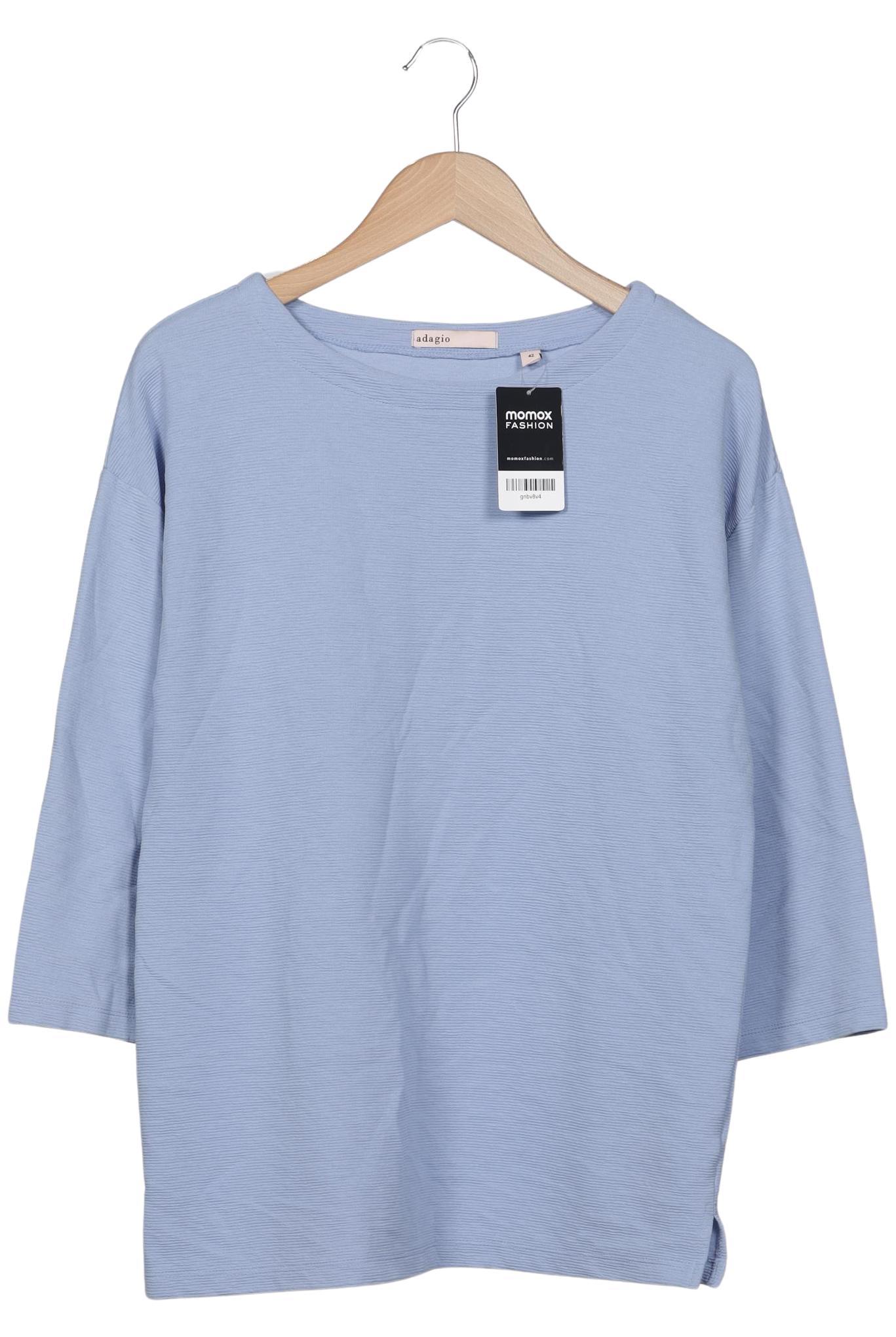 

Adagio Italia Damen Langarmshirt, hellblau, Gr. 42