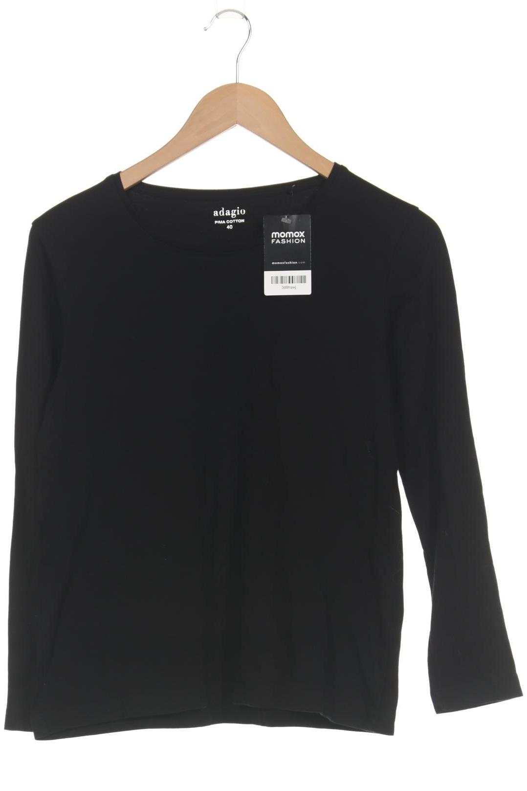 

Adagio Italia Damen Langarmshirt, schwarz, Gr. 40