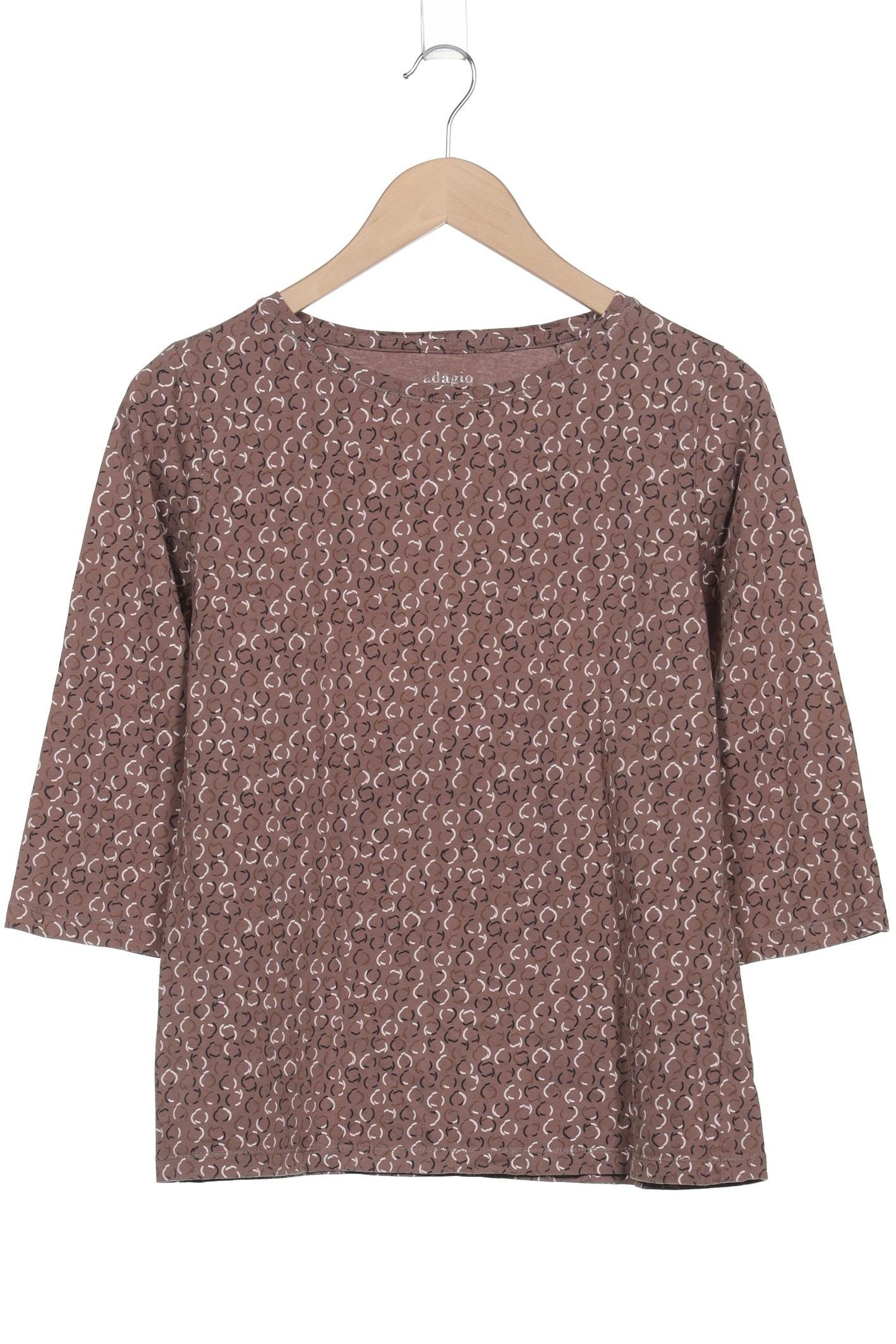 

Adagio Italia Damen Langarmshirt, braun, Gr. 42
