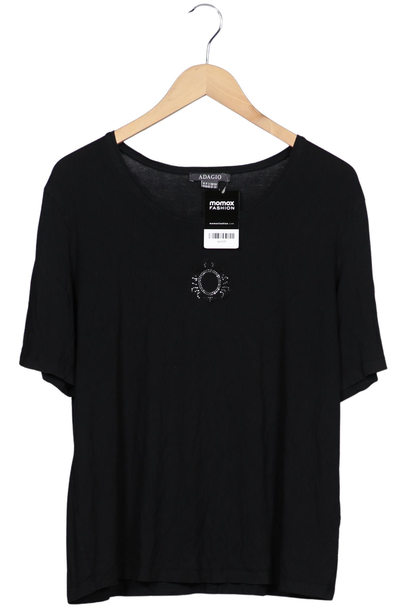 

Adagio Italia Damen T-Shirt, schwarz, Gr. 48