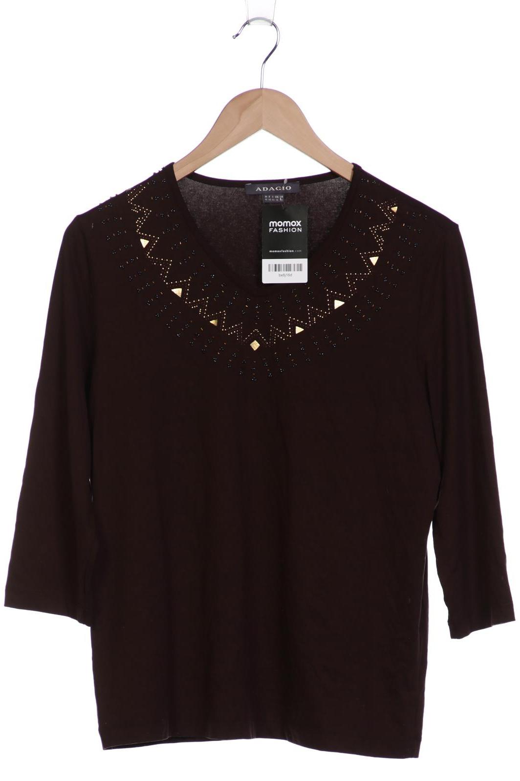 

Adagio Italia Damen Langarmshirt, braun, Gr. 44
