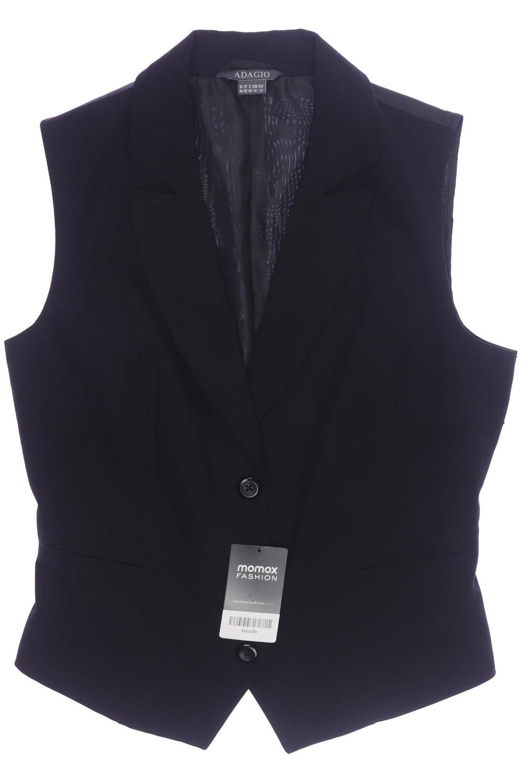 

Adagio Italia Damen Weste, schwarz, Gr. 40