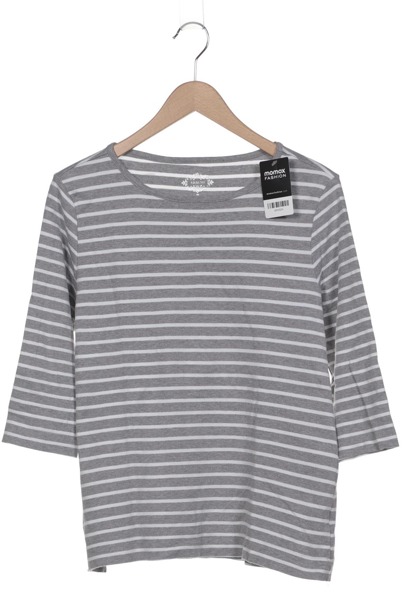 

Adagio Italia Damen Langarmshirt, grau, Gr. 46