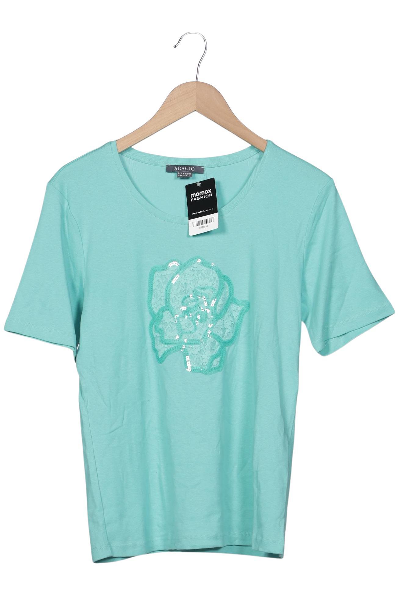 

Adagio Italia Damen T-Shirt, türkis, Gr. 42