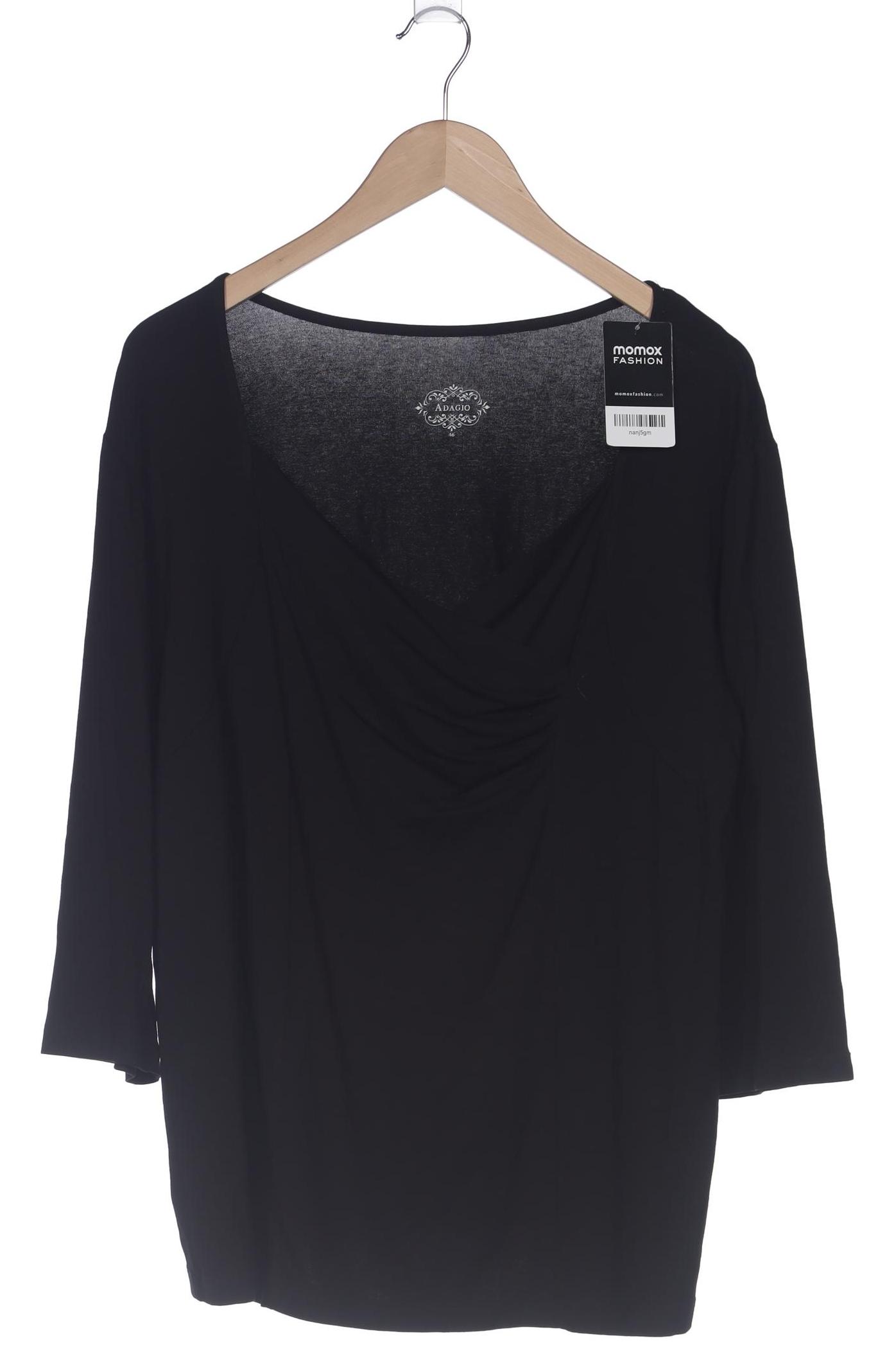 

Adagio Italia Damen Langarmshirt, schwarz, Gr. 46
