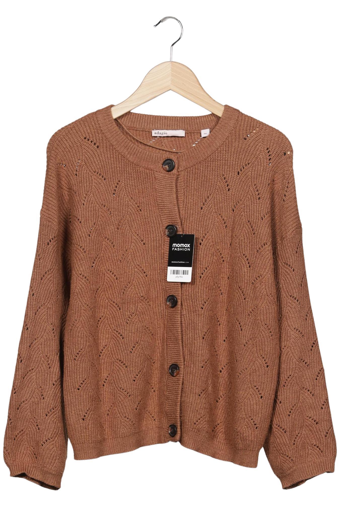

Adagio Italia Damen Strickjacke, braun, Gr. 42