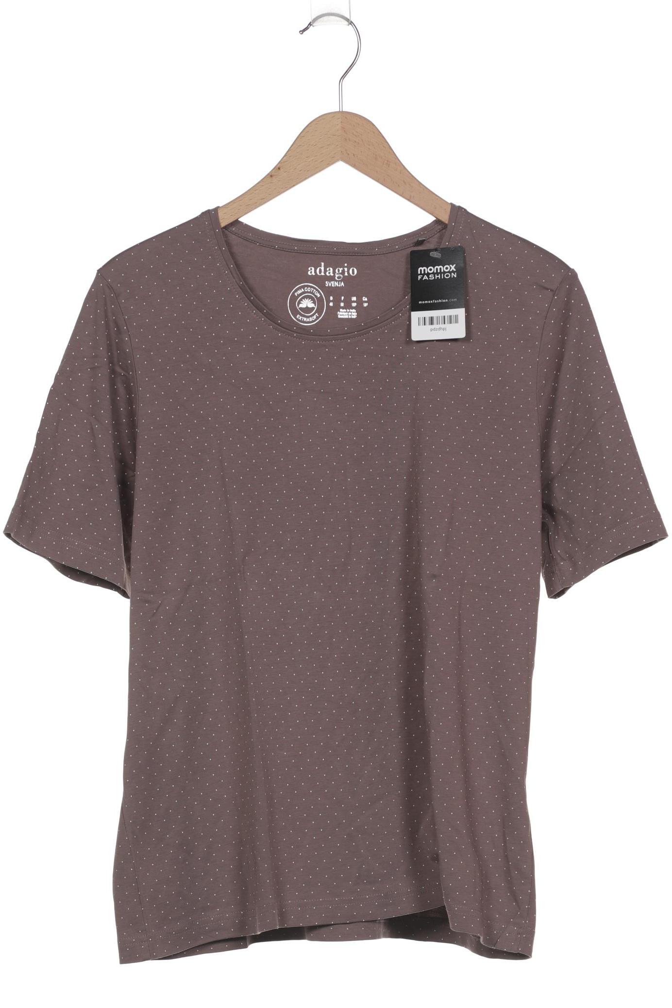 

Adagio Italia Damen T-Shirt, braun, Gr. 48