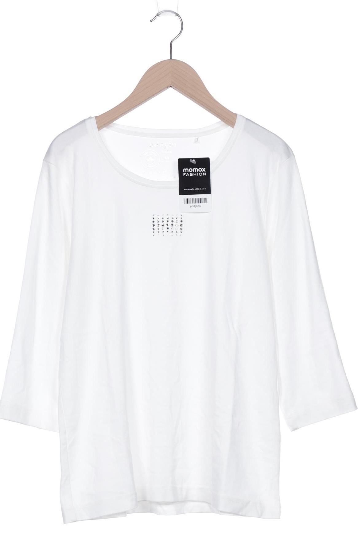 

Adagio Italia Damen Langarmshirt, weiß, Gr. 40