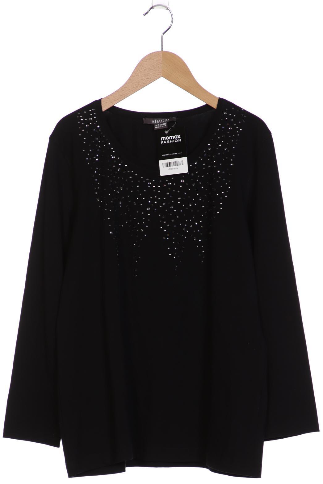 

Adagio Italia Damen Langarmshirt, schwarz, Gr. 44