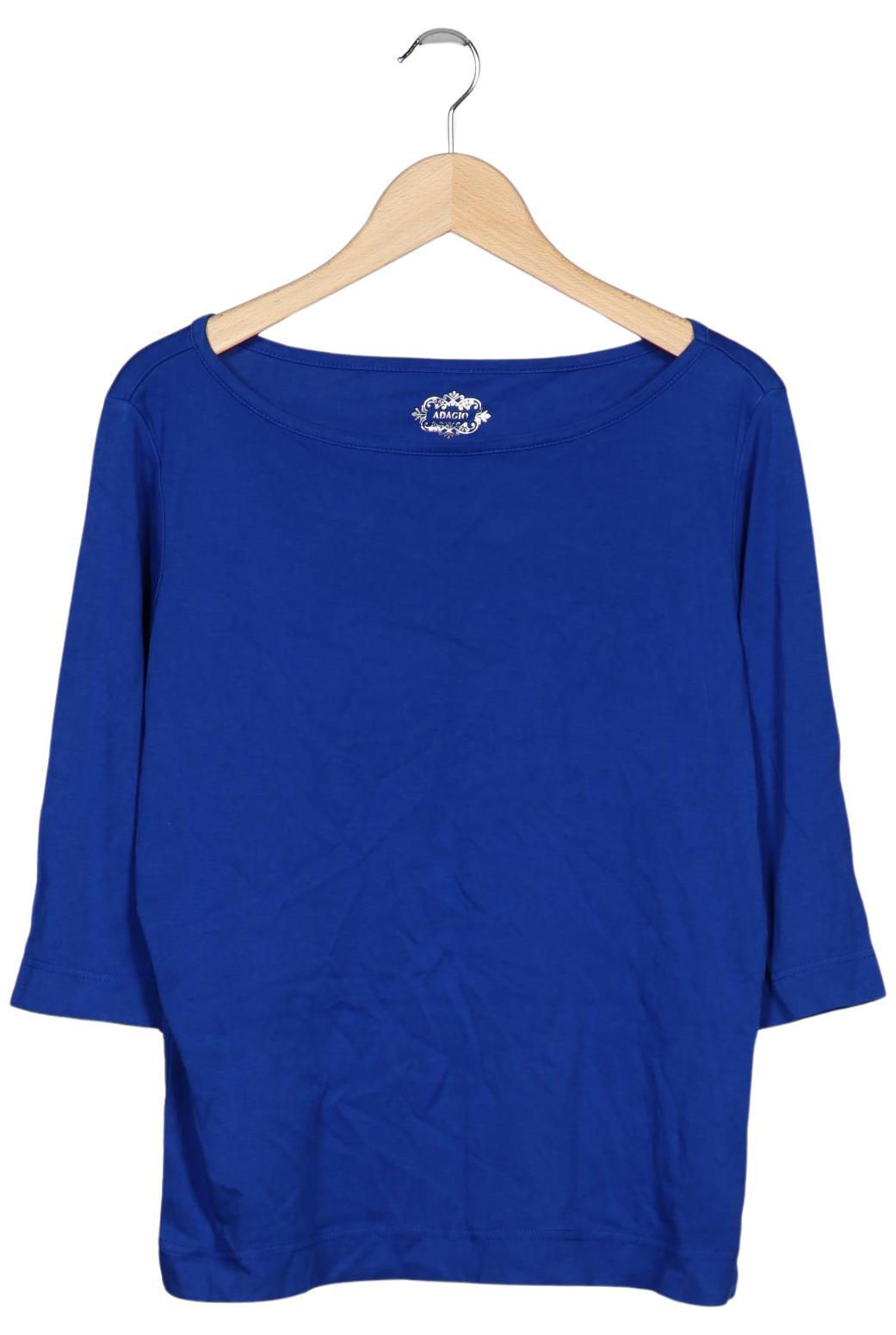 

Adagio Italia Damen Langarmshirt, blau, Gr. 42