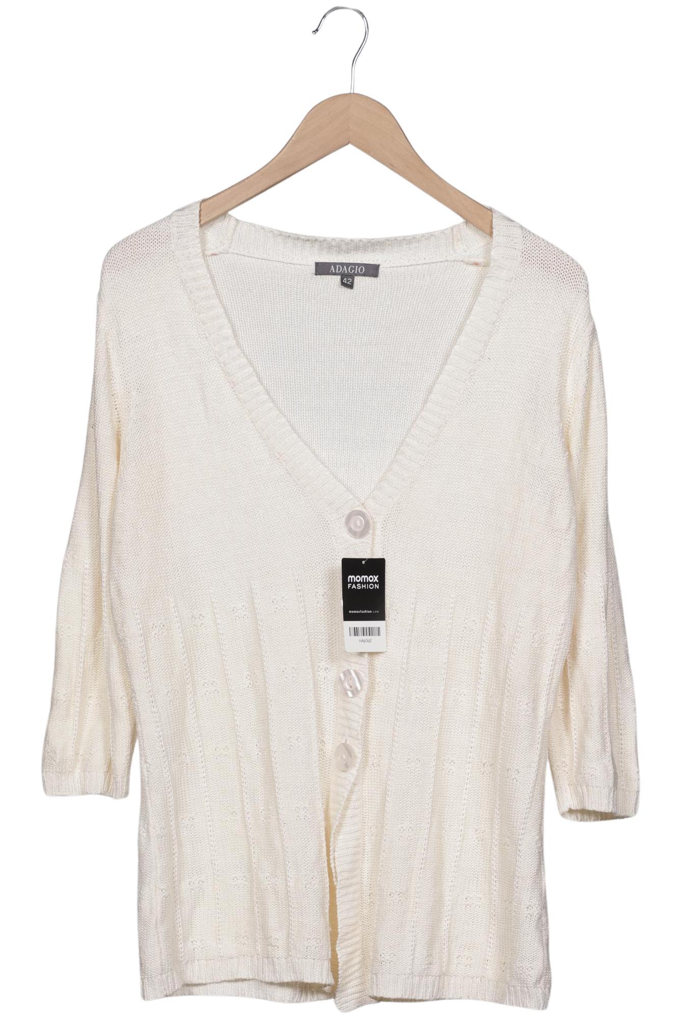 

Adagio Italia Damen Strickjacke, cremeweiß, Gr. 42