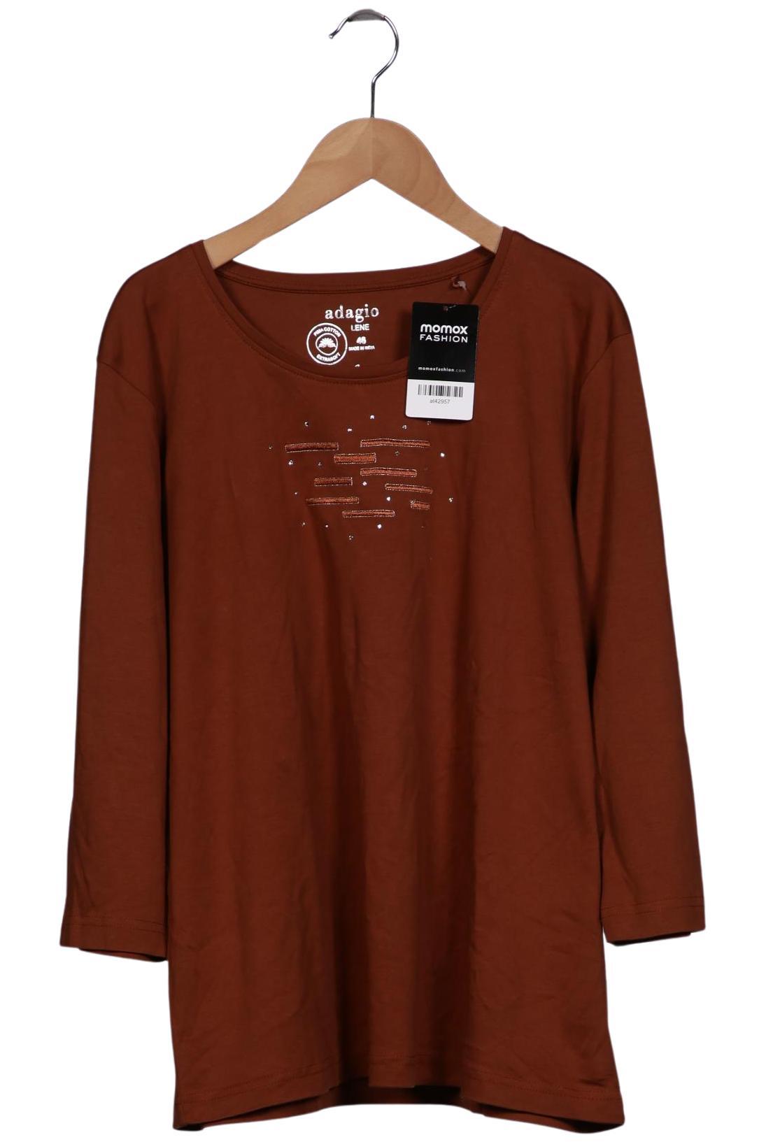 

Adagio Italia Damen Langarmshirt, braun, Gr. 46