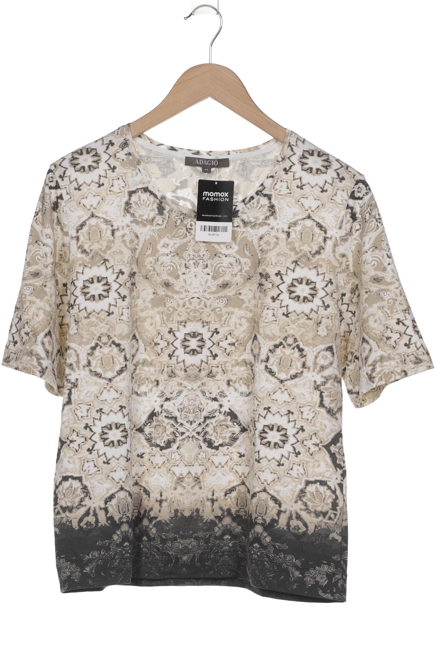 

Adagio Italia Damen T-Shirt, cremeweiß, Gr. 44