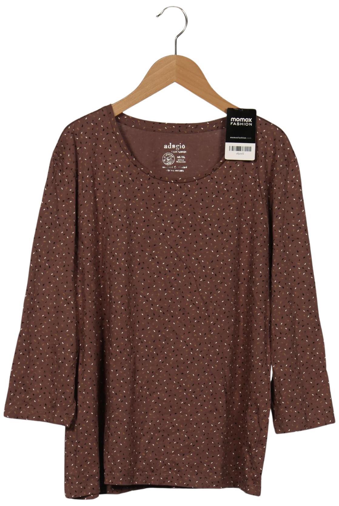 

Adagio Italia Damen Langarmshirt, braun, Gr. 48