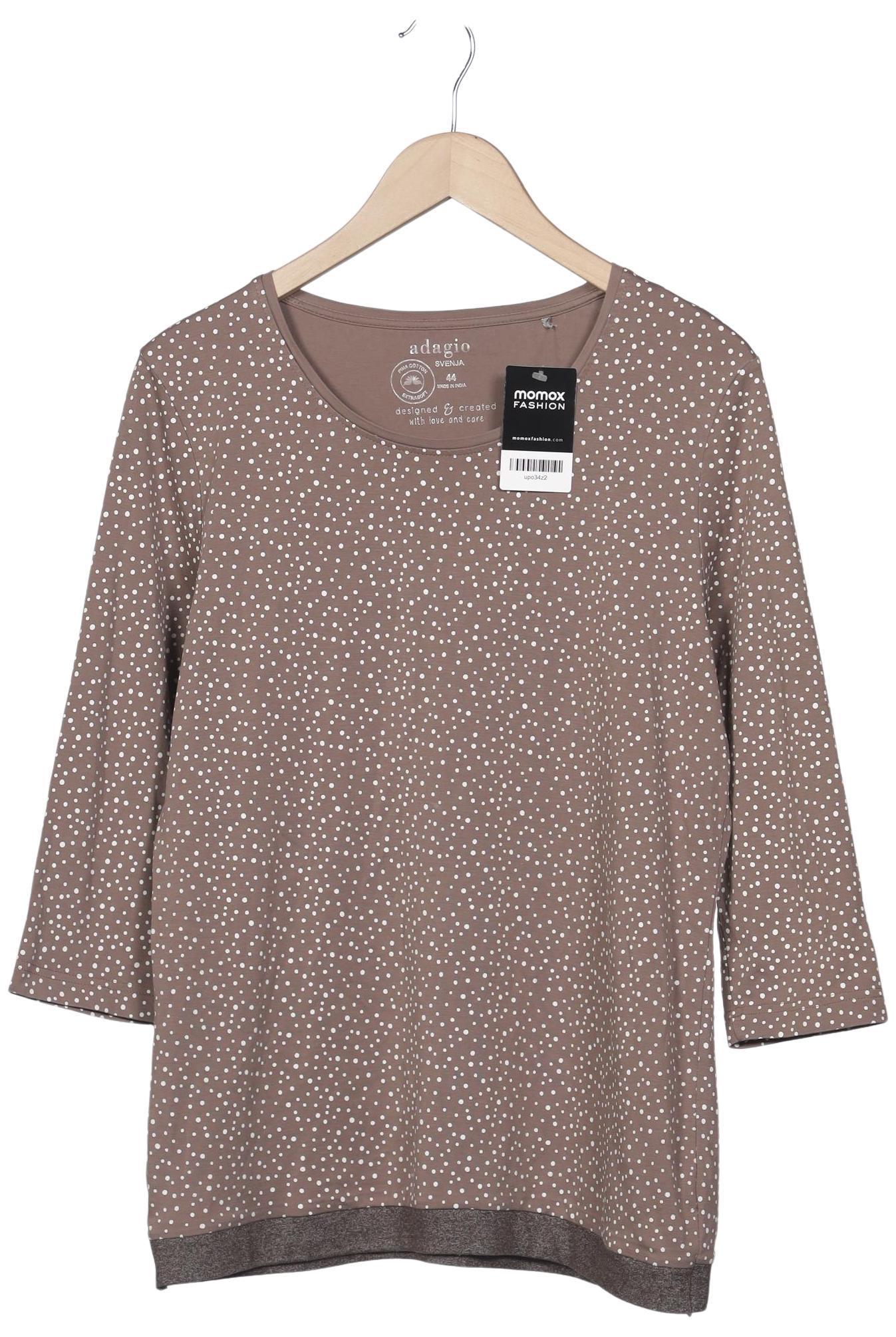 

Adagio Italia Damen Langarmshirt, braun, Gr. 44