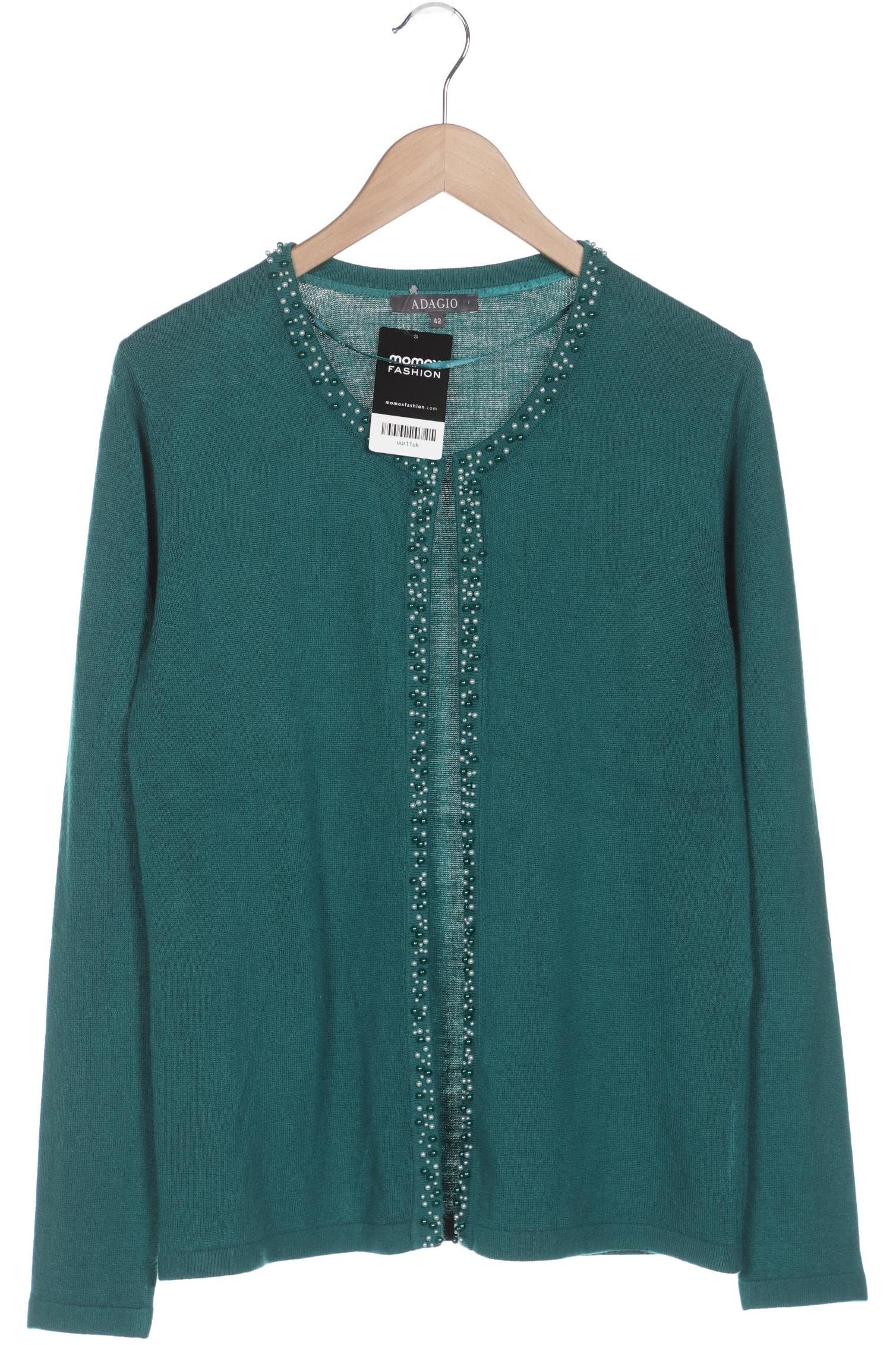 

Adagio Italia Damen Strickjacke, türkis, Gr. 42