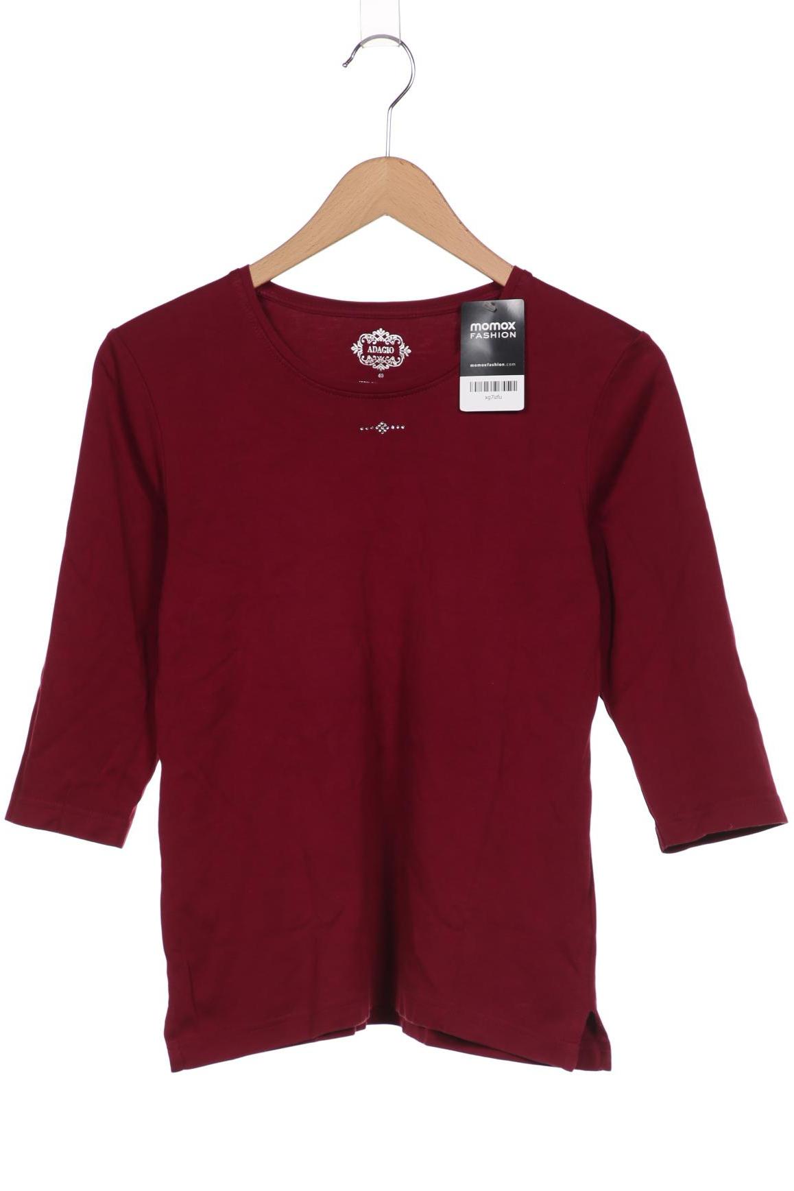 

Adagio Italia Damen Langarmshirt, bordeaux, Gr. 40