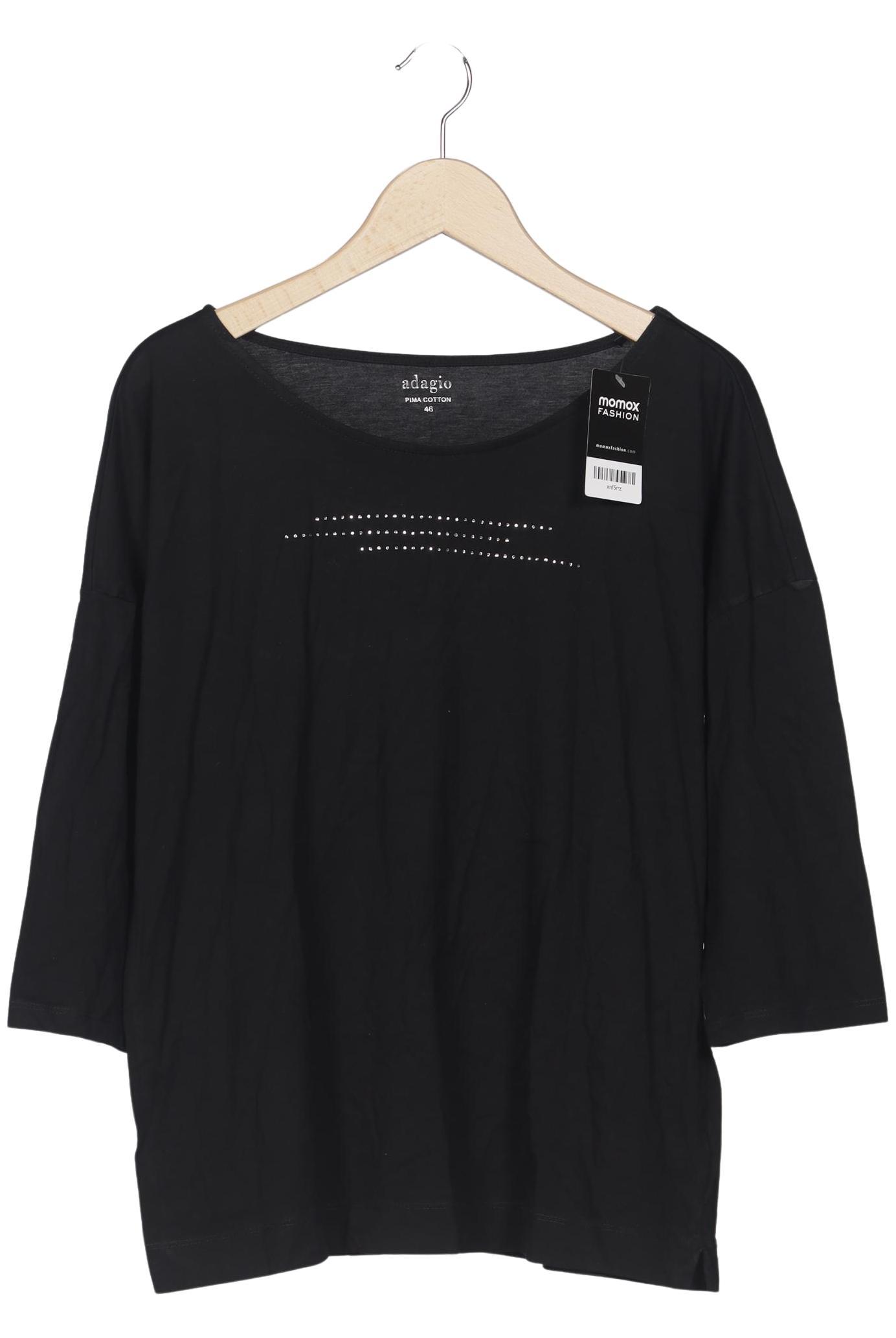 

Adagio Italia Damen Langarmshirt, schwarz, Gr. 46