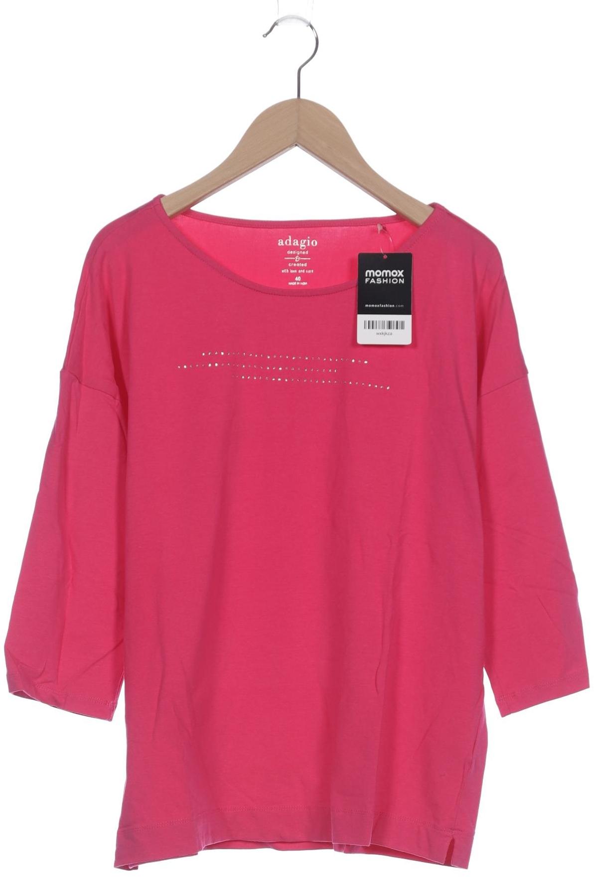 

Adagio Italia Damen Langarmshirt, pink, Gr. 40