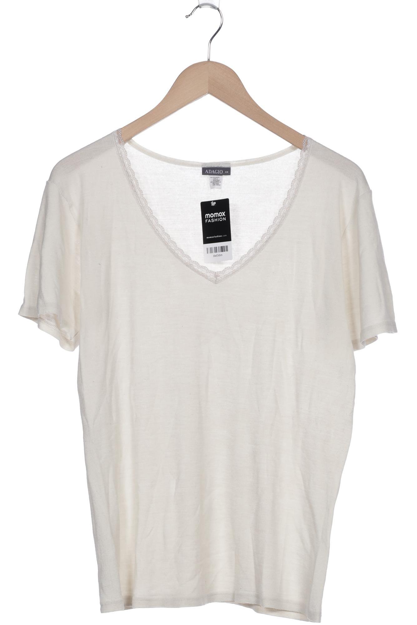 

Adagio Italia Damen T-Shirt, cremeweiß, Gr. 44