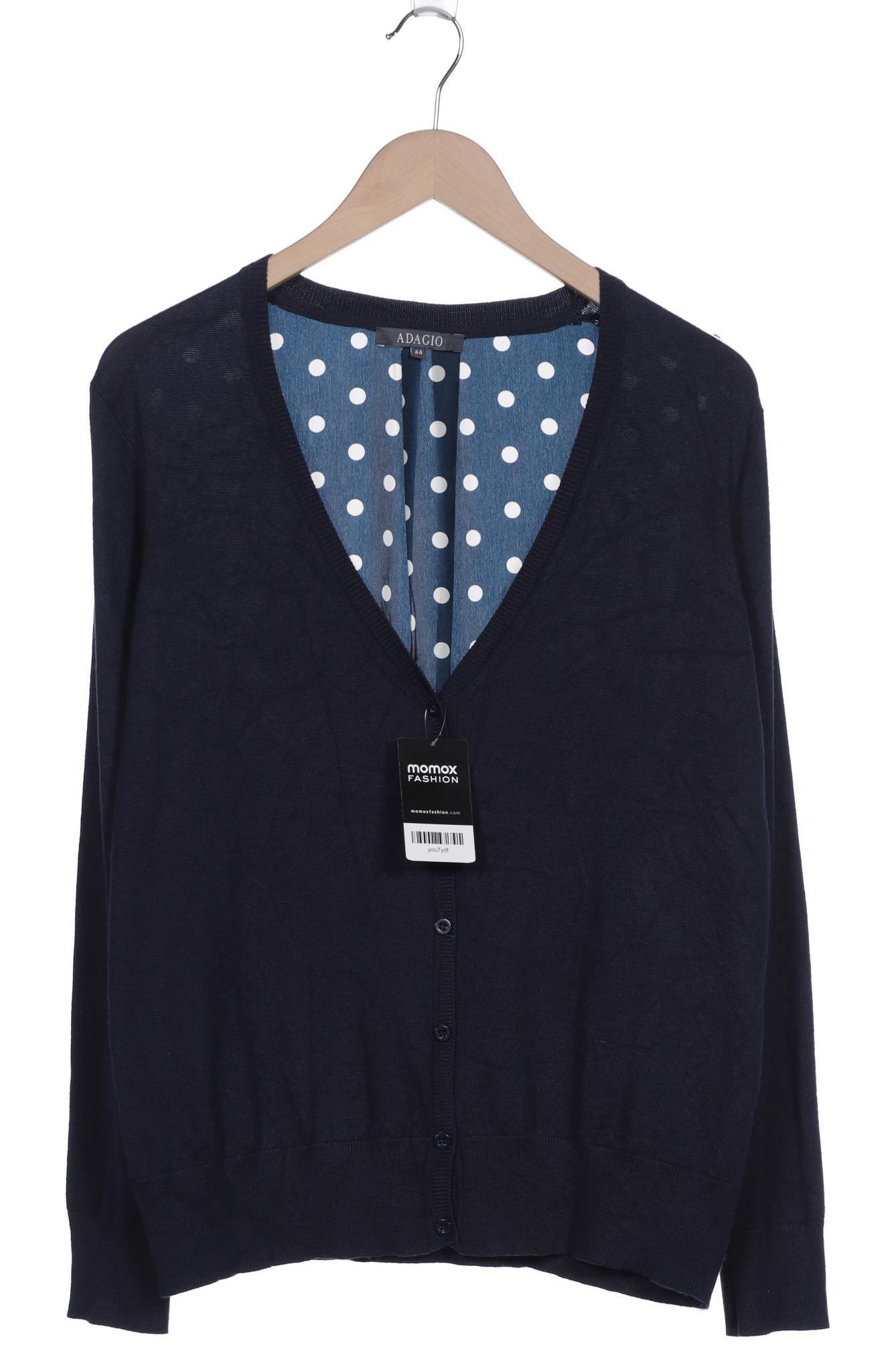 

Adagio Italia Damen Strickjacke, marineblau, Gr. 44