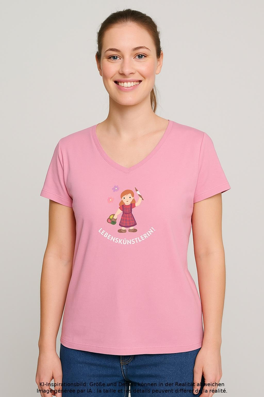 

Adelheid Damen T-Shirt, pink, Gr. 44