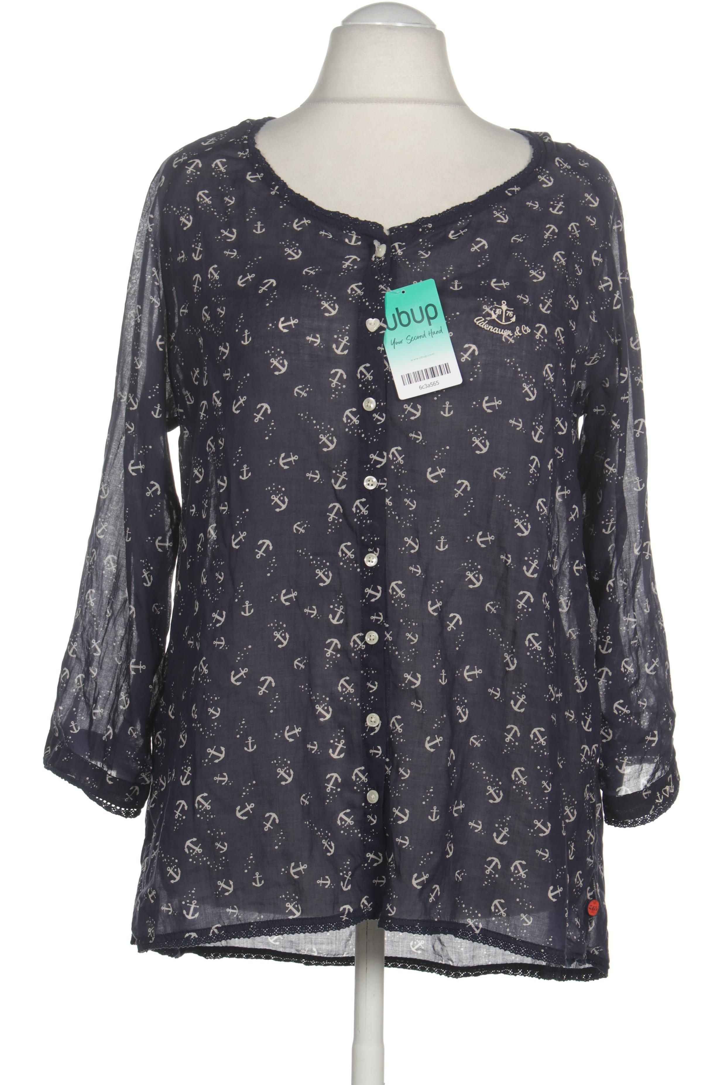 

Adenauer & Co Damen Bluse, blau, Gr.