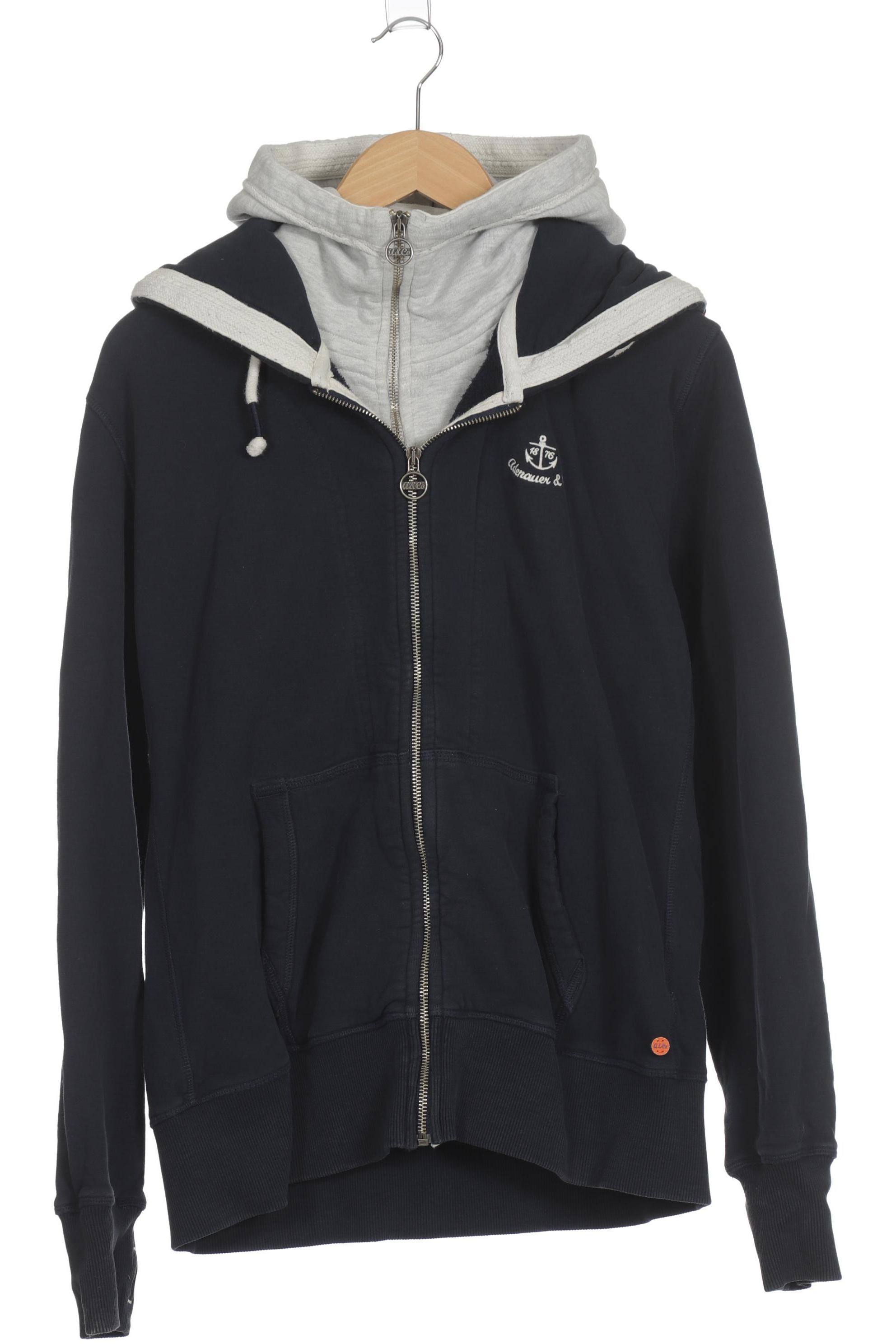 

Adenauer & Co Damen Kapuzenpullover, blau, Gr.