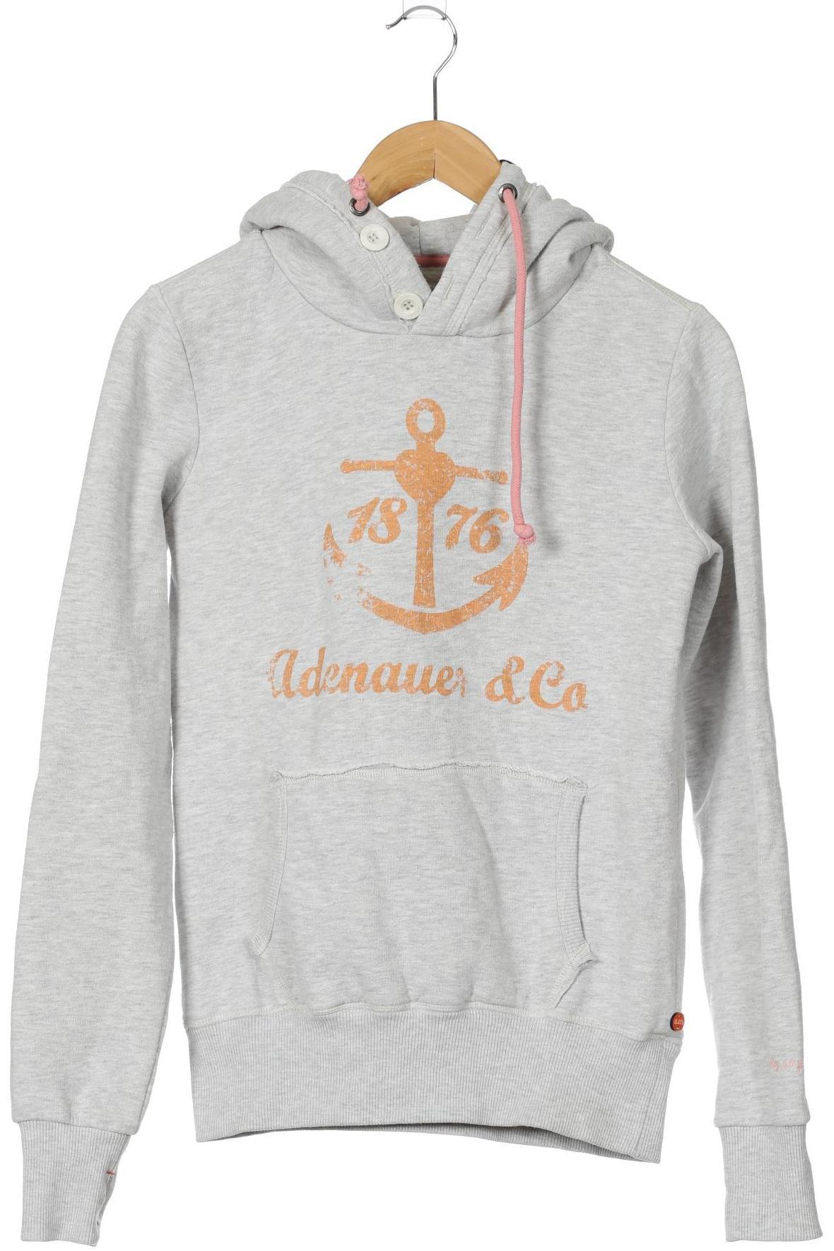 

Adenauer & Co Damen Kapuzenpullover, grau, Gr.