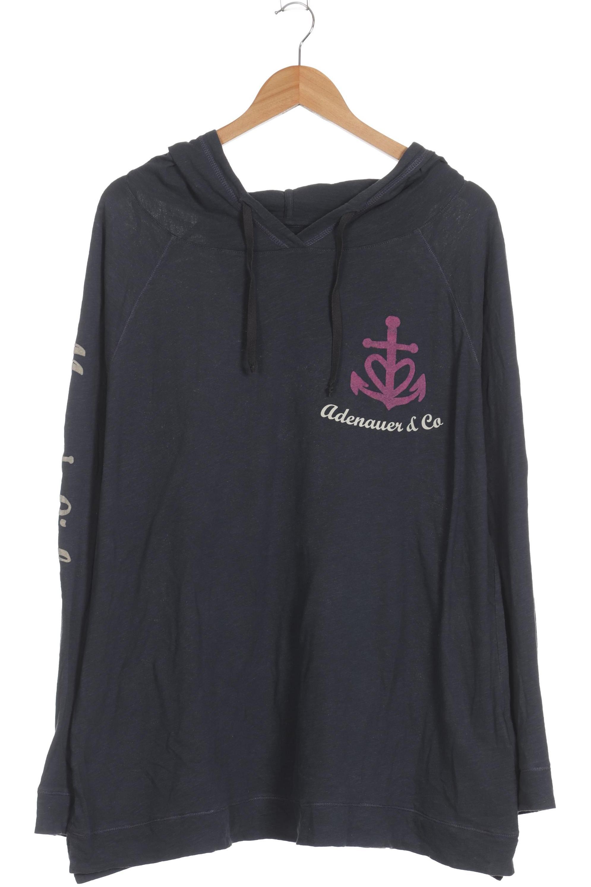 

Adenauer & Co Damen Kapuzenpullover, blau, Gr.