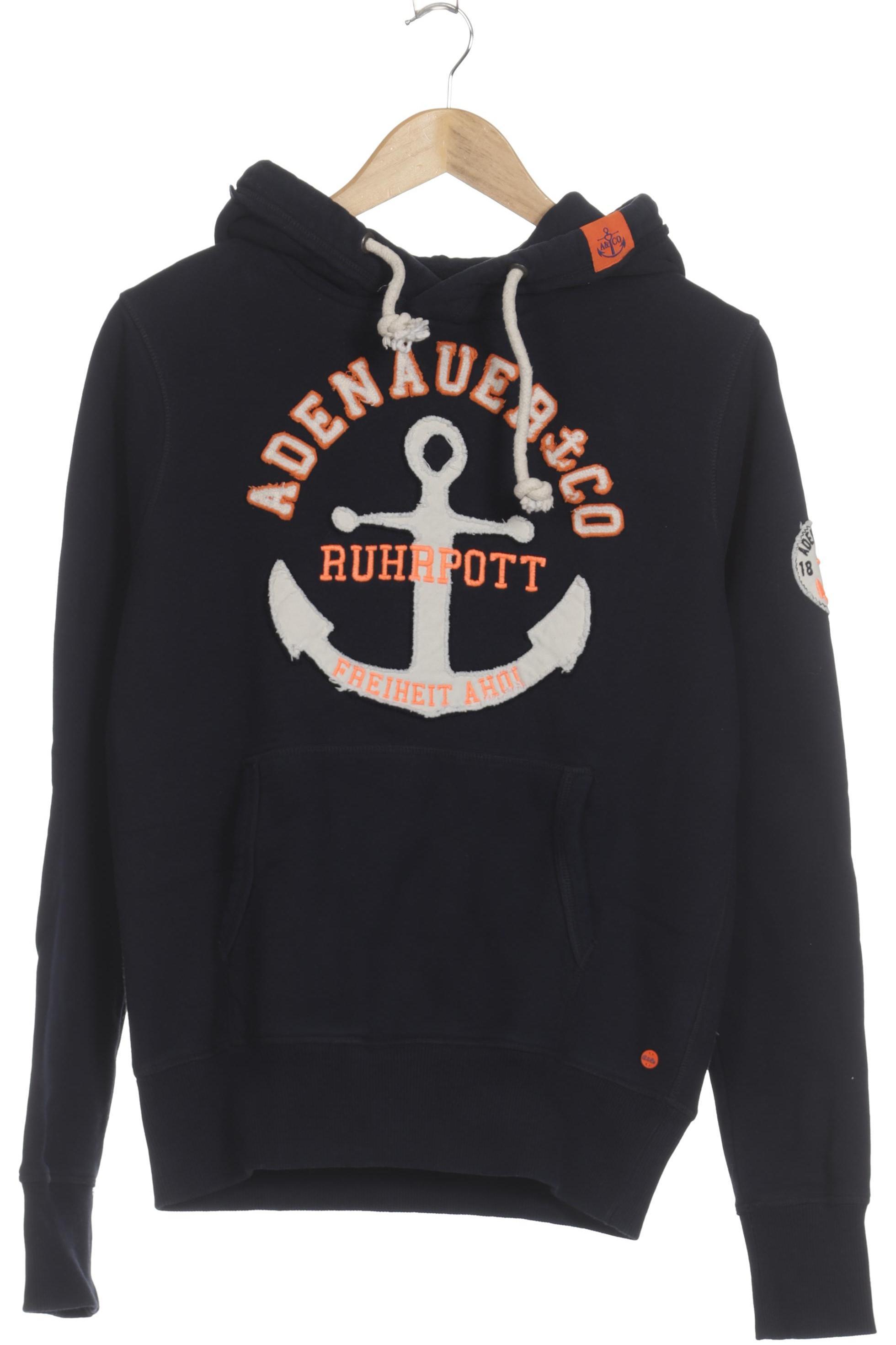 

Adenauer & Co Damen Kapuzenpullover, blau, Gr.