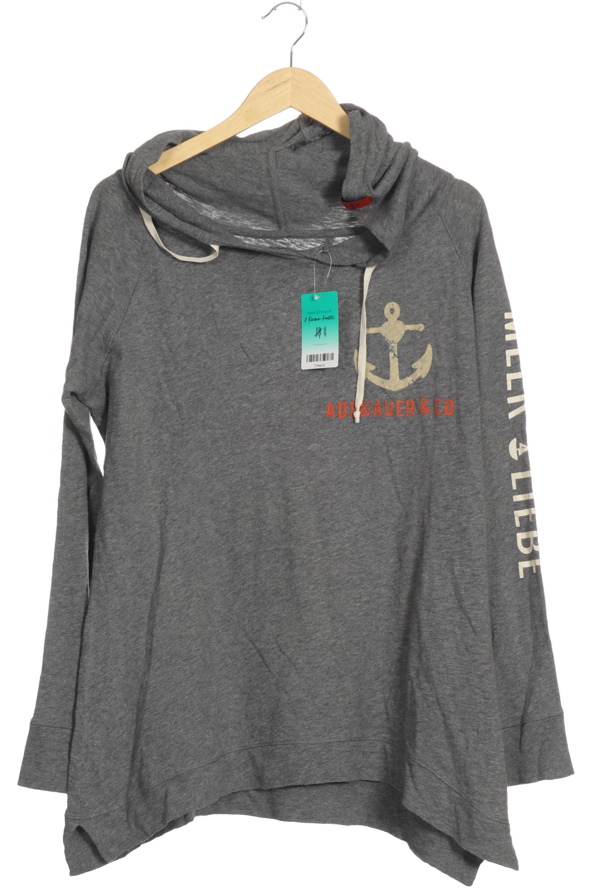 

Adenauer & Co Damen Kapuzenpullover, grau, Gr.