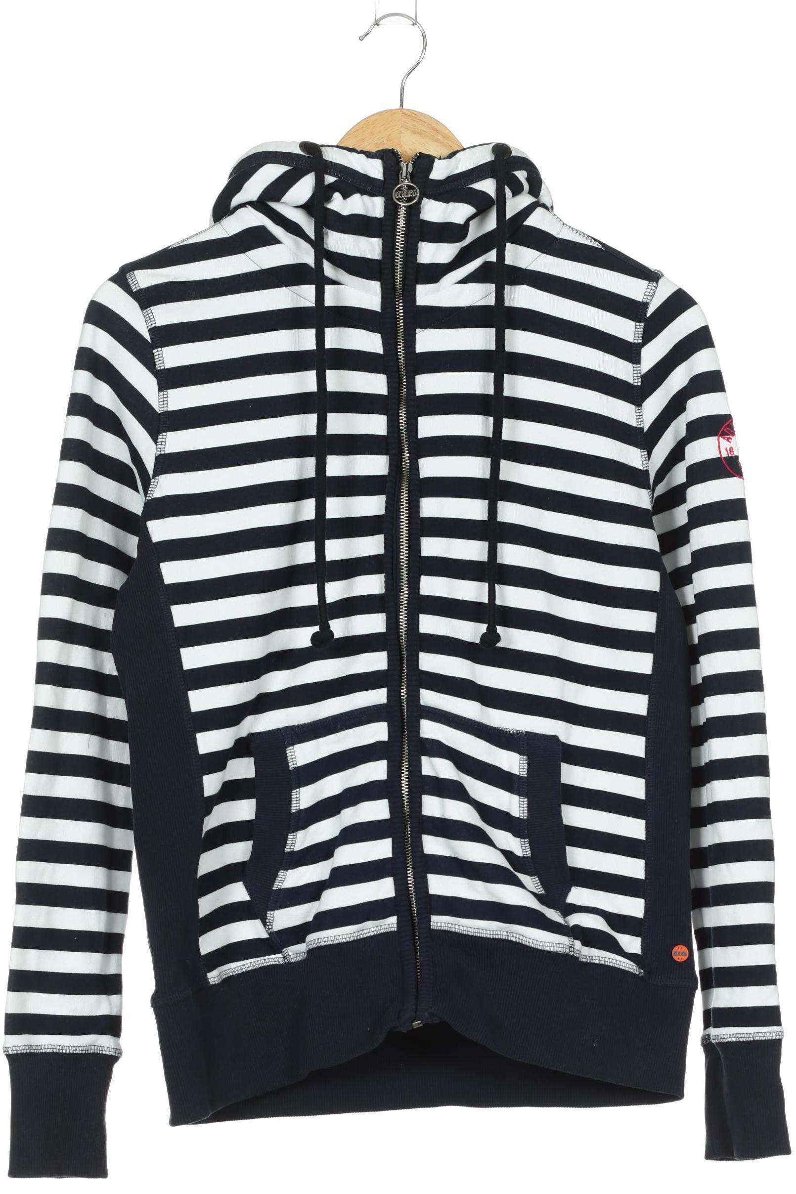 

Adenauer & Co Damen Kapuzenpullover, blau, Gr.