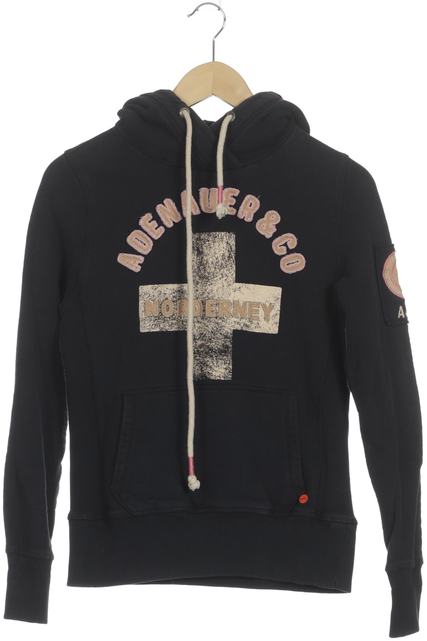 

Adenauer & Co Damen Kapuzenpullover, blau, Gr.