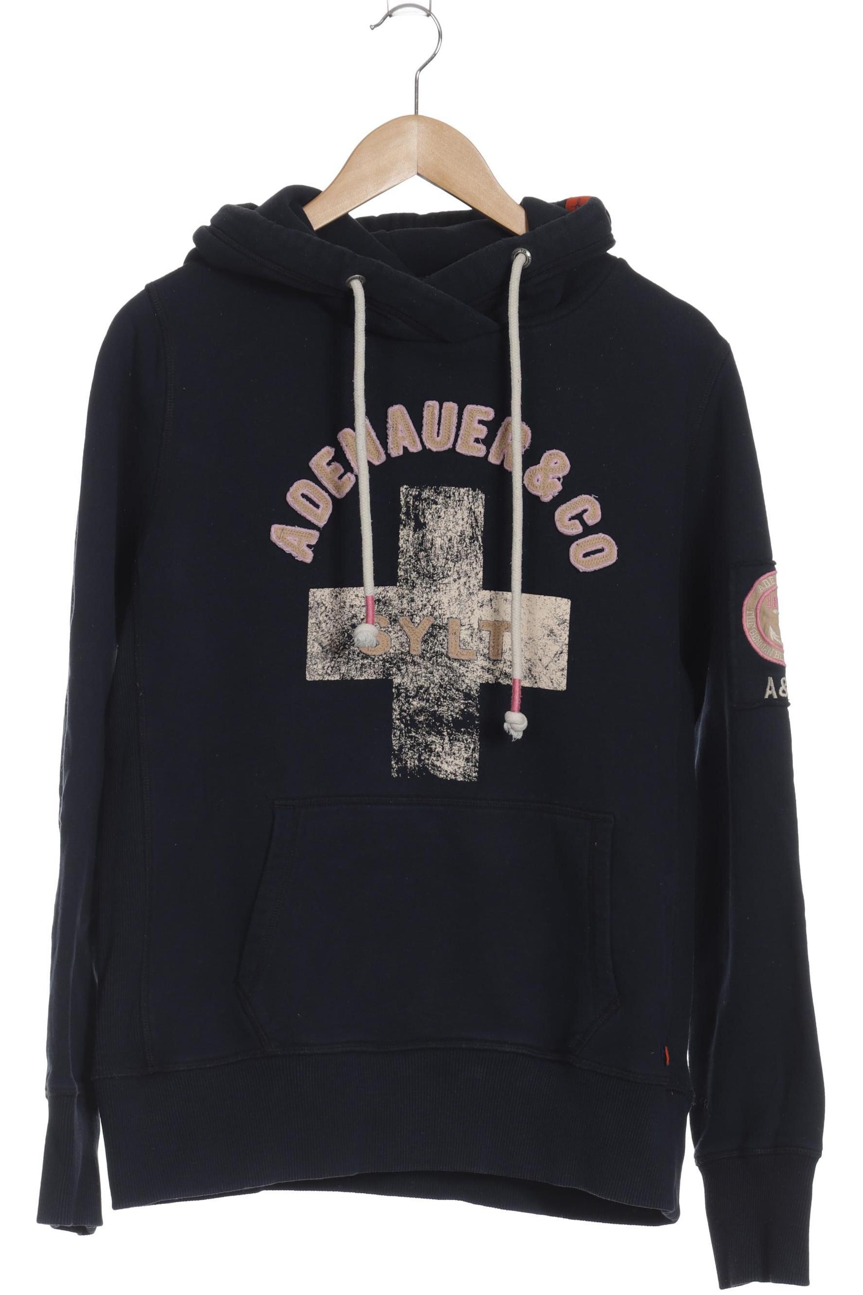 

Adenauer & Co Damen Kapuzenpullover, blau, Gr.