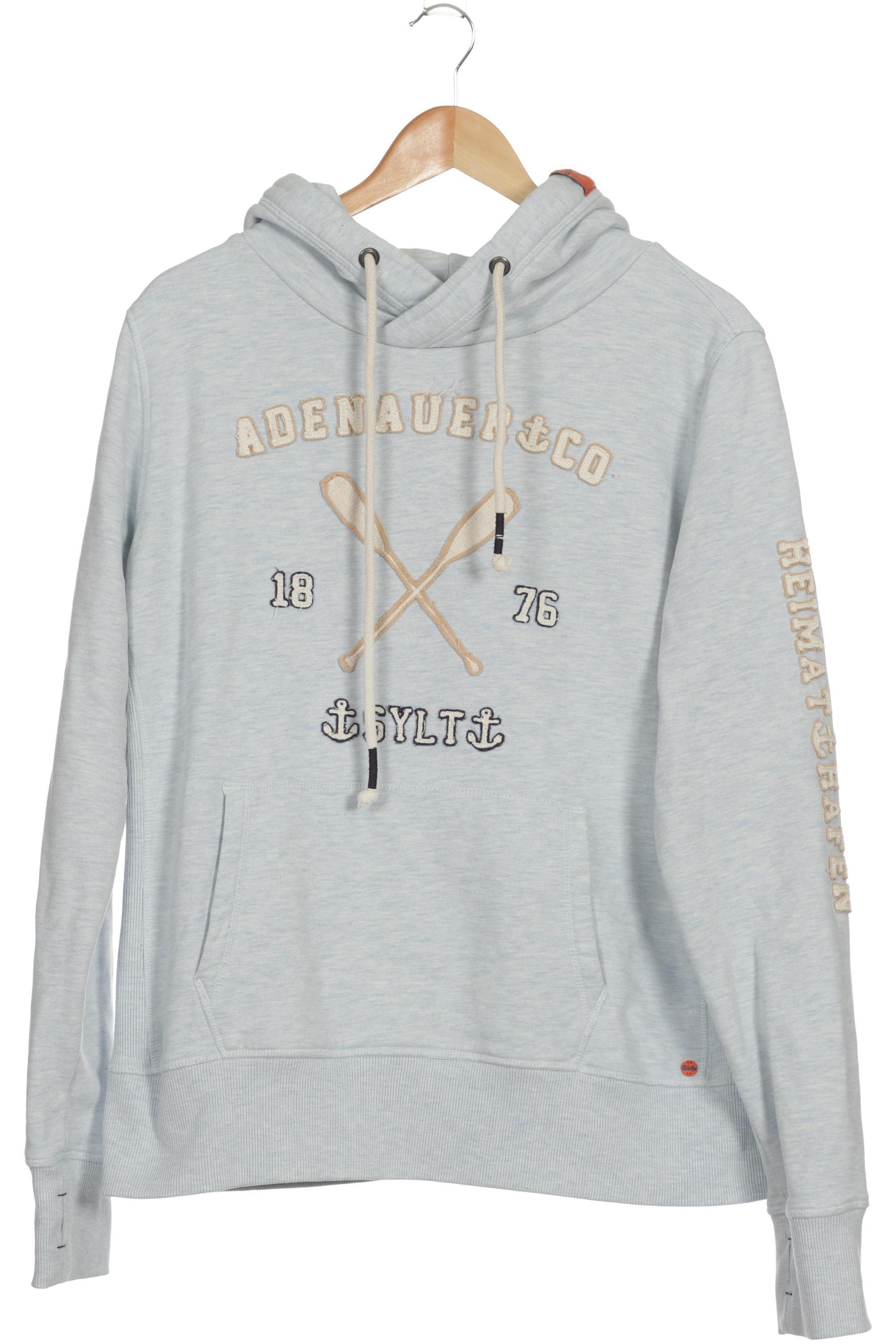 

Adenauer & Co Damen Kapuzenpullover, blau, Gr.