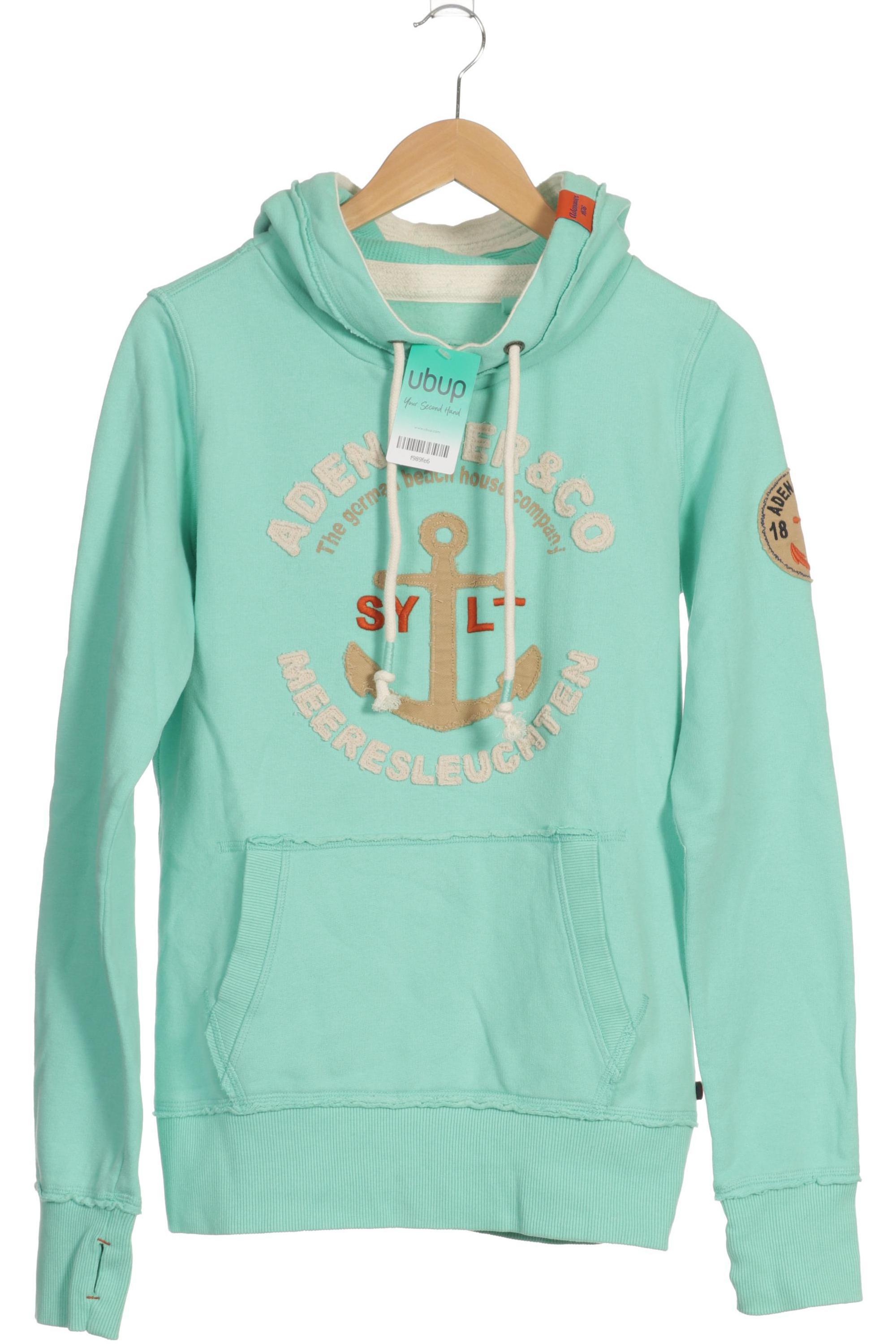 

Adenauer & Co Damen Kapuzenpullover, türkis, Gr.