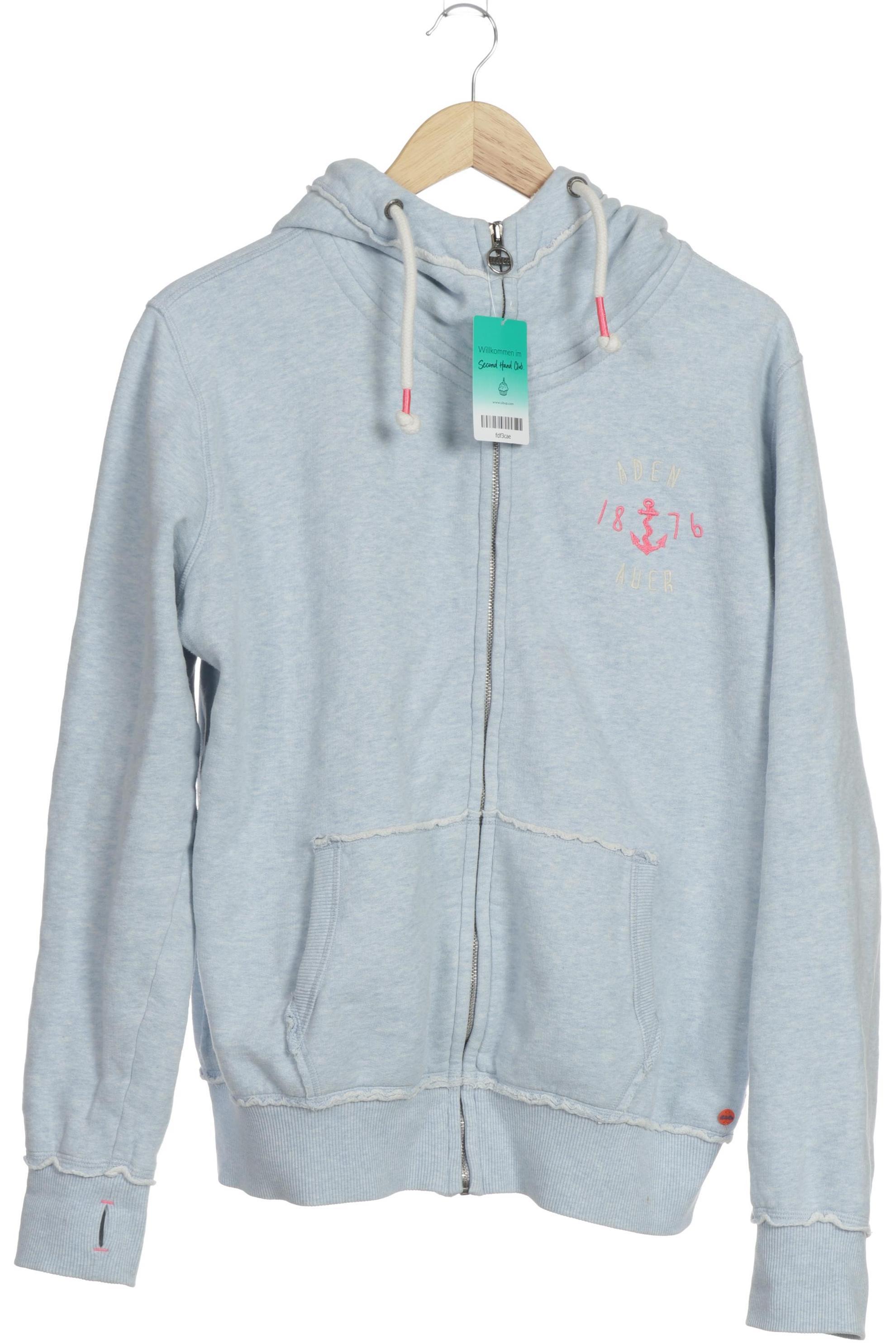 

Adenauer & Co Damen Kapuzenpullover, blau, Gr.