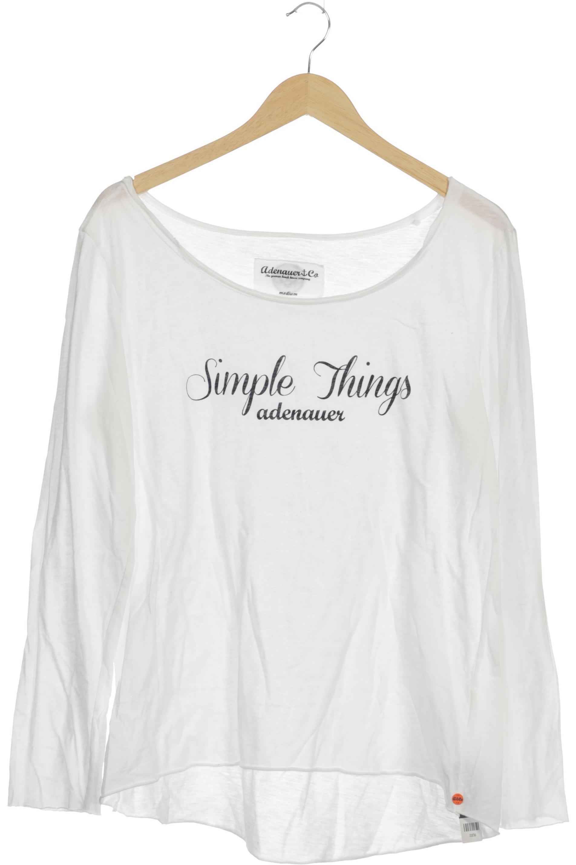 

Adenauer & Co Damen Langarmshirt, weiß, Gr.
