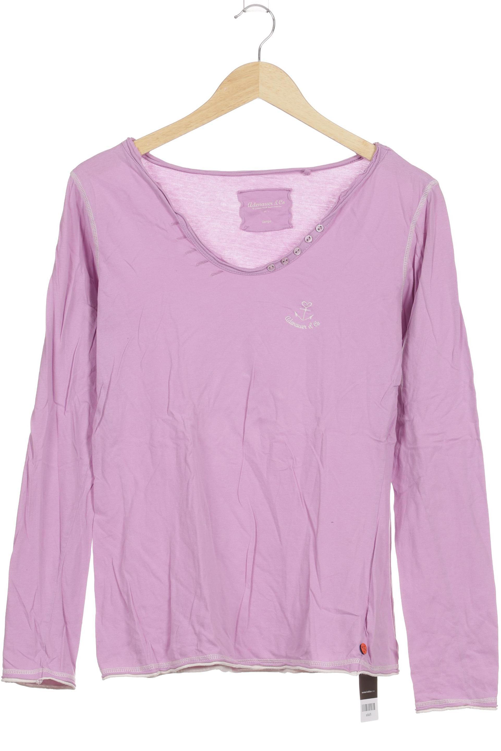 

Adenauer & Co Damen Langarmshirt, lila, Gr.