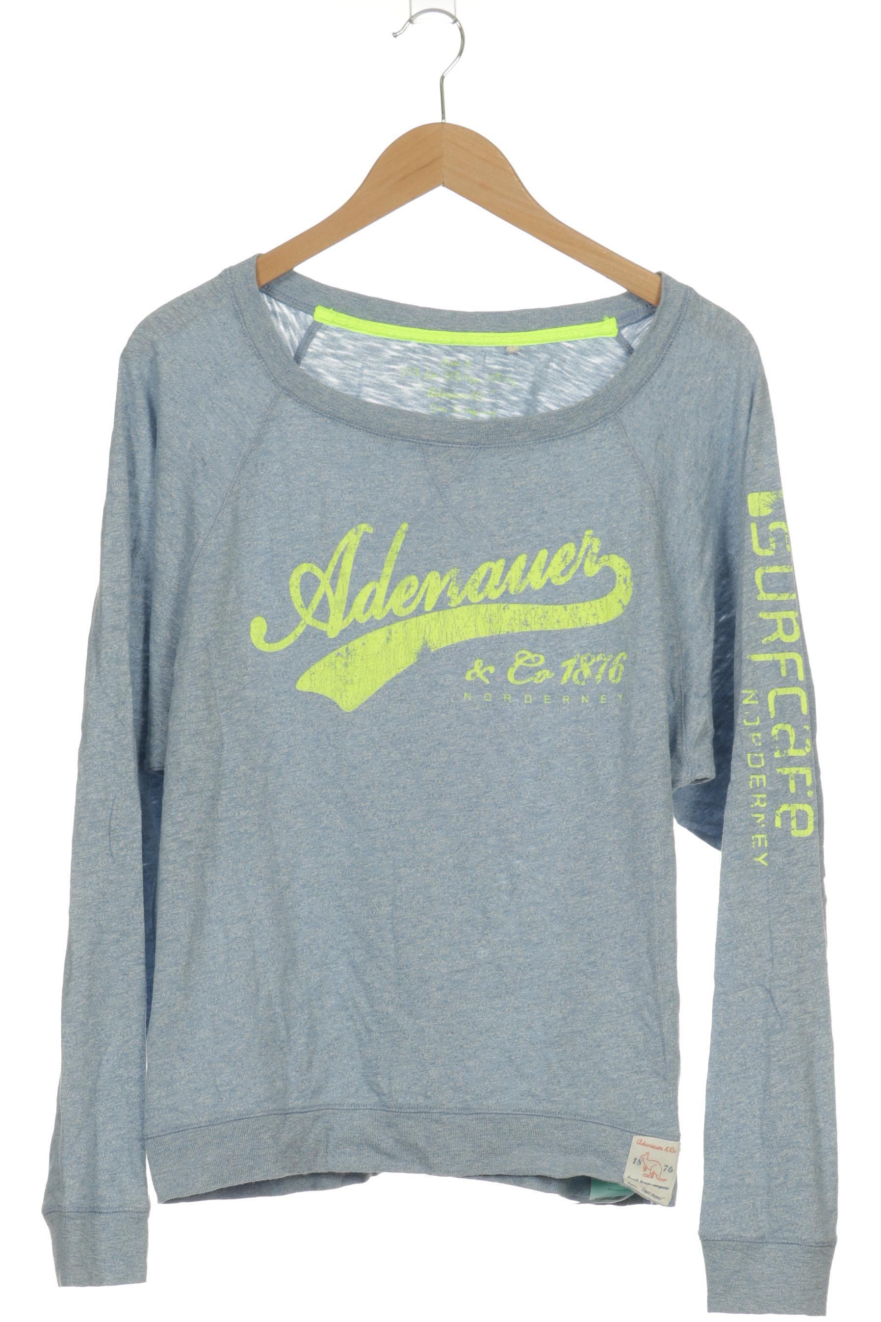 

Adenauer & Co Damen Langarmshirt, blau, Gr.